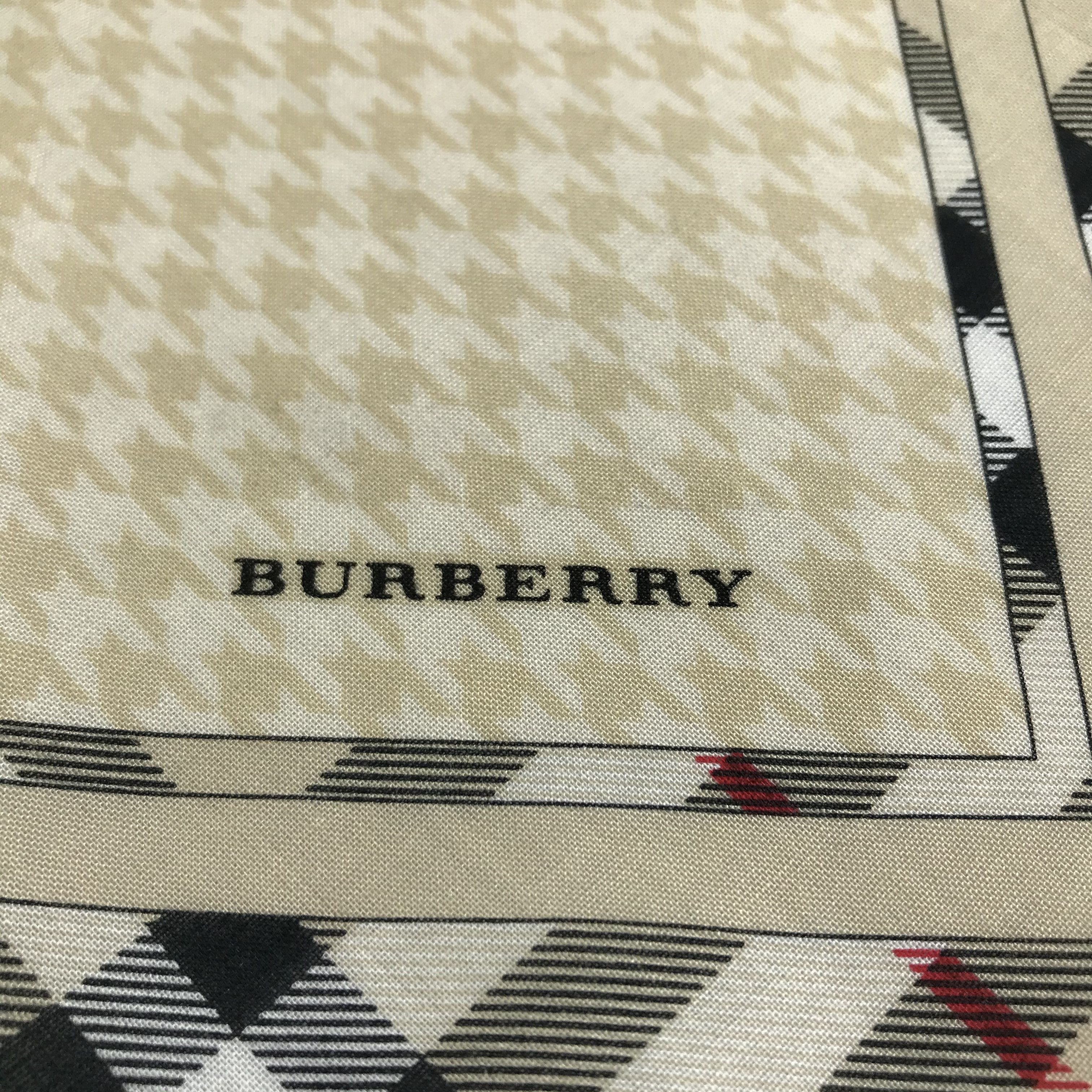 Burberry Burberry Hounds Tooth Handkerchief Neckerchief Bandana H887 Size ONE SIZE - 3 Thumbnail