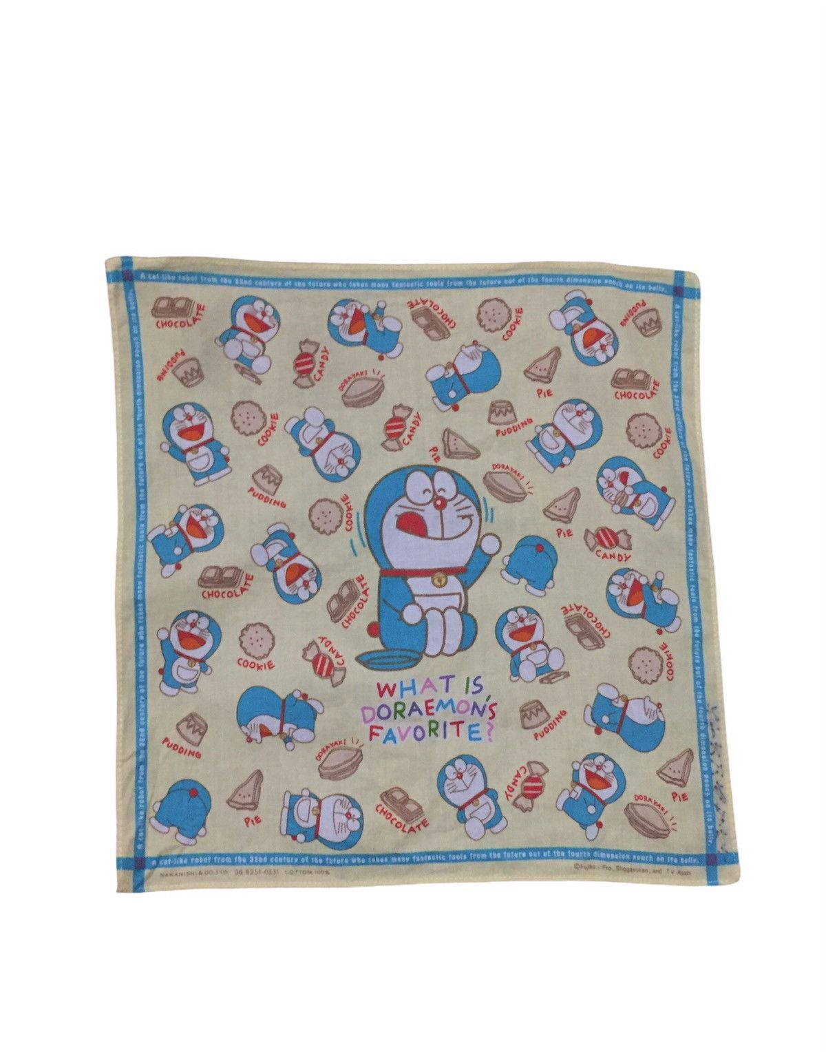 Japanese Brand Vintage Doraemon Nakanishi Handkerchief Bandana Archive Size ONE SIZE - 5 Thumbnail