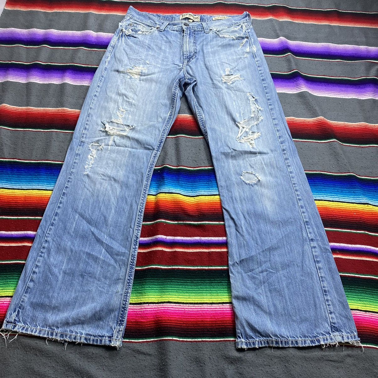 Vintage Vintage Lucky Brand Navajo Relaxed Bootleg Distressed Denim Size US 36 / EU 52 - 3 Thumbnail