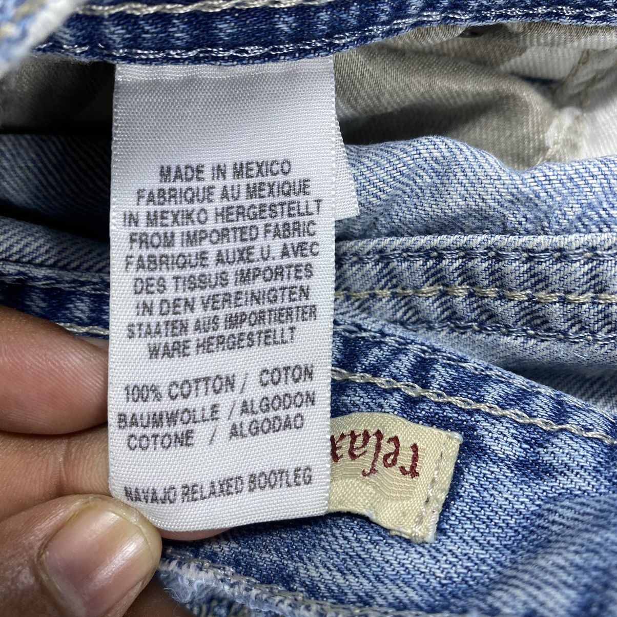 Vintage Vintage Lucky Brand Navajo Relaxed Bootleg Distressed Denim Size US 36 / EU 52 - 15 Thumbnail