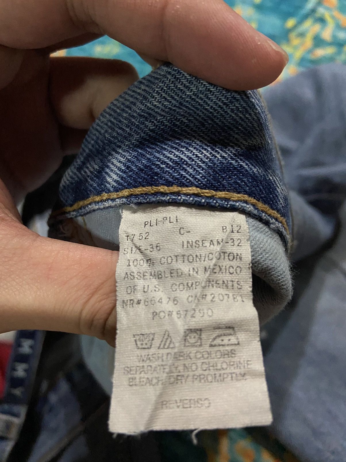 Tommy Hilfiger × Vintage Vintage 00s tommy hilfiger jeans 36/34 Size US 36 / EU 52 - 6 Thumbnail
