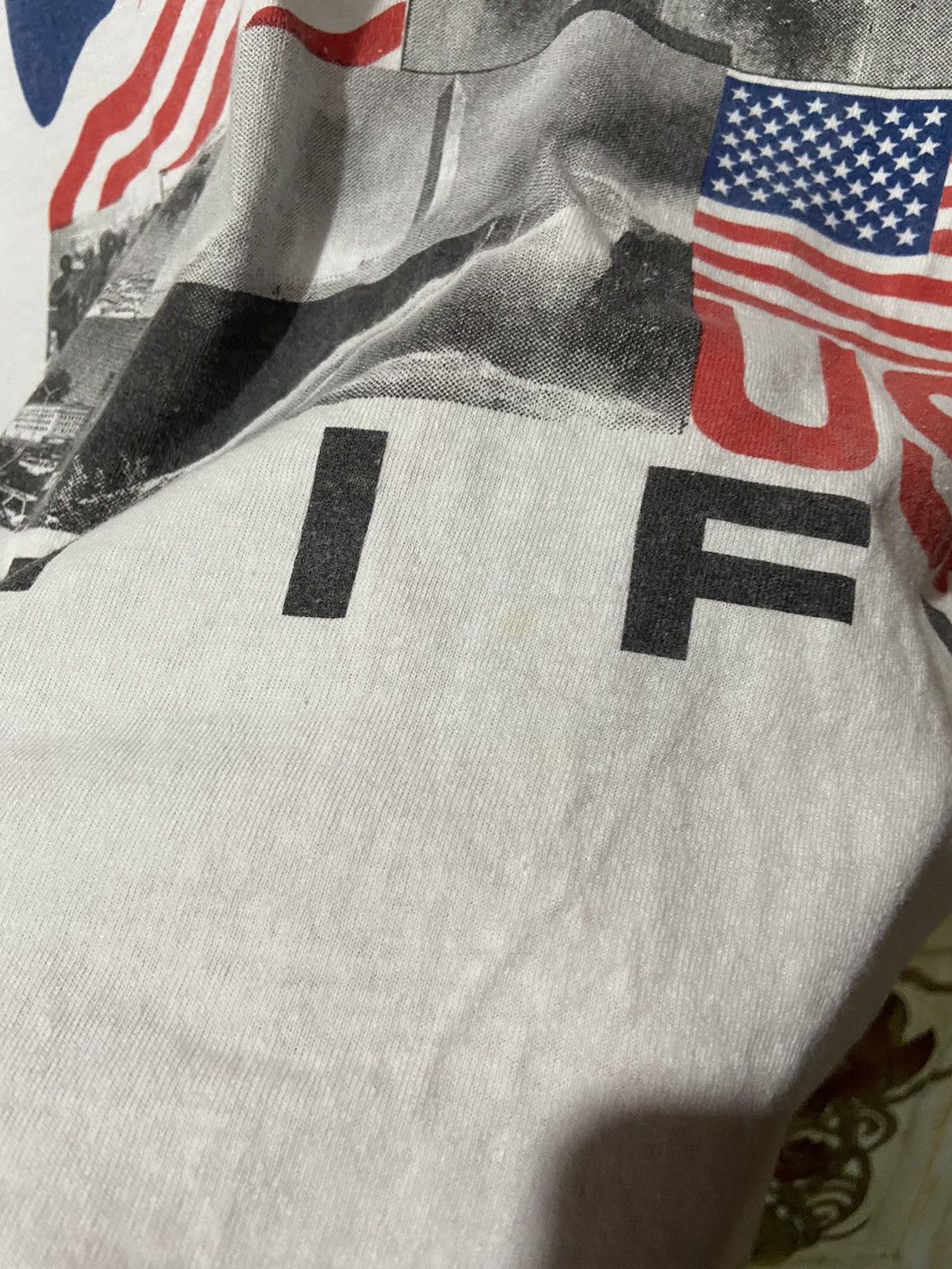 Vintage Vintage September 11 attacks god bless the USA tee size M Size US M / EU 48-50 / 2 - 7 Thumbnail