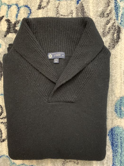 J Crew Lambswool Shawl Collar Sweater Grailed