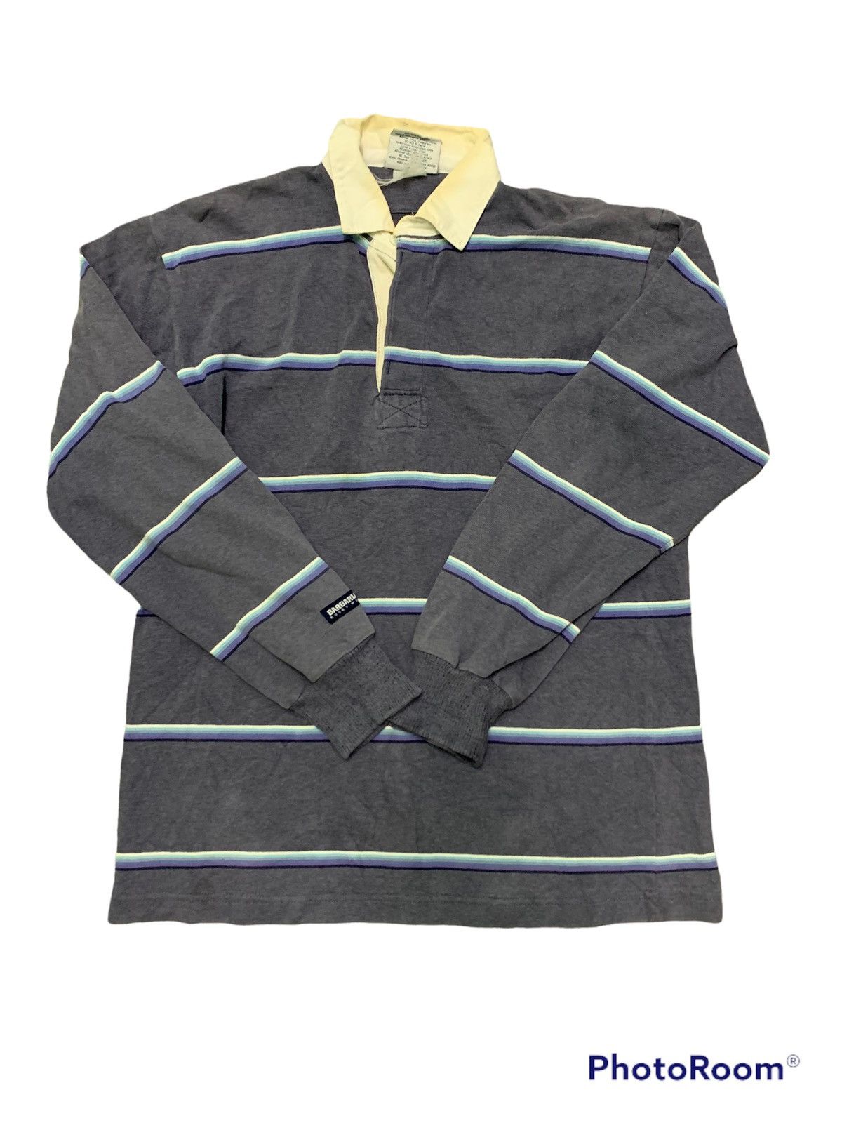 image of Nice Barbarian Long Sleeve Rugby Wear in Mix, Men's (Size Medium)