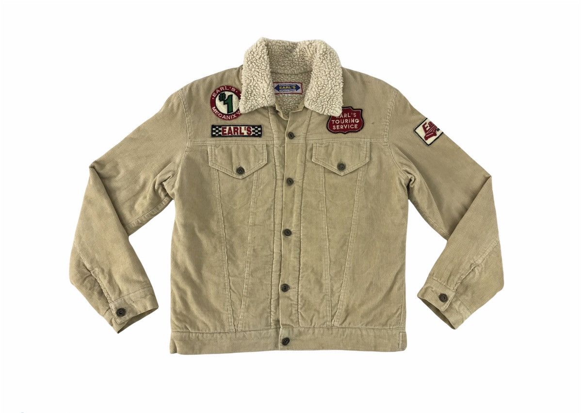 Japanese Brand Hi-Performance Earl’s Custom Wear Jacket Corduroy Logo Patch Size US L / EU 52-54 / 3 - 1 Thumbnail