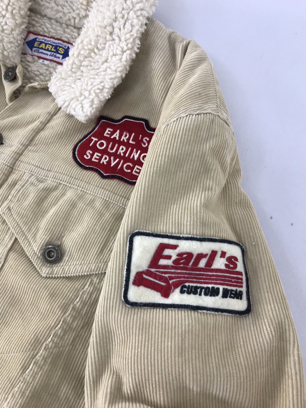 Japanese Brand Hi-Performance Earl’s Custom Wear Jacket Corduroy Logo Patch Size US L / EU 52-54 / 3 - 5 Thumbnail