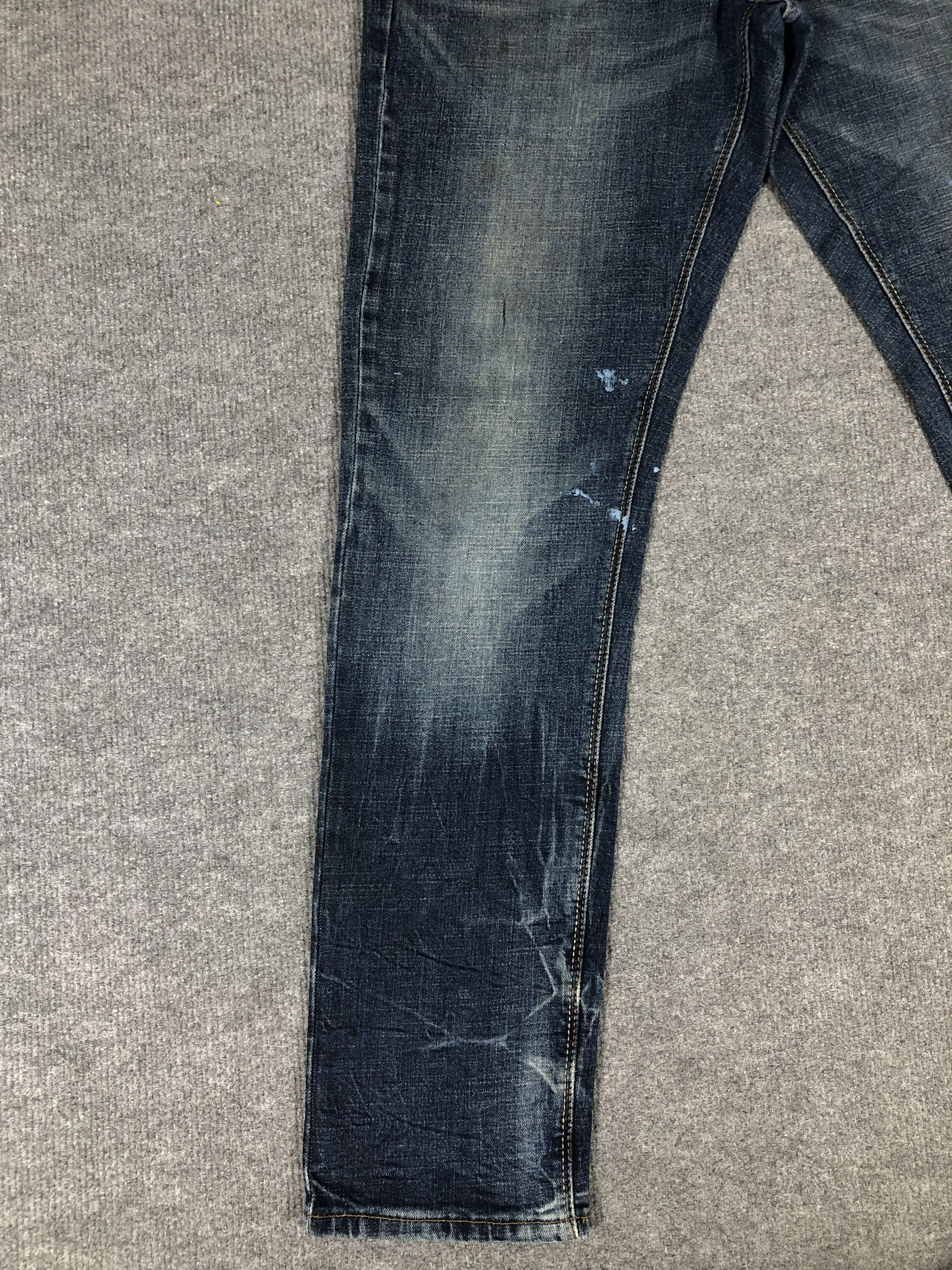 Levi's Denizen 208 by Levi's Taper Fit Dirty Blue Denim Jean Size US 33 - 6 Thumbnail