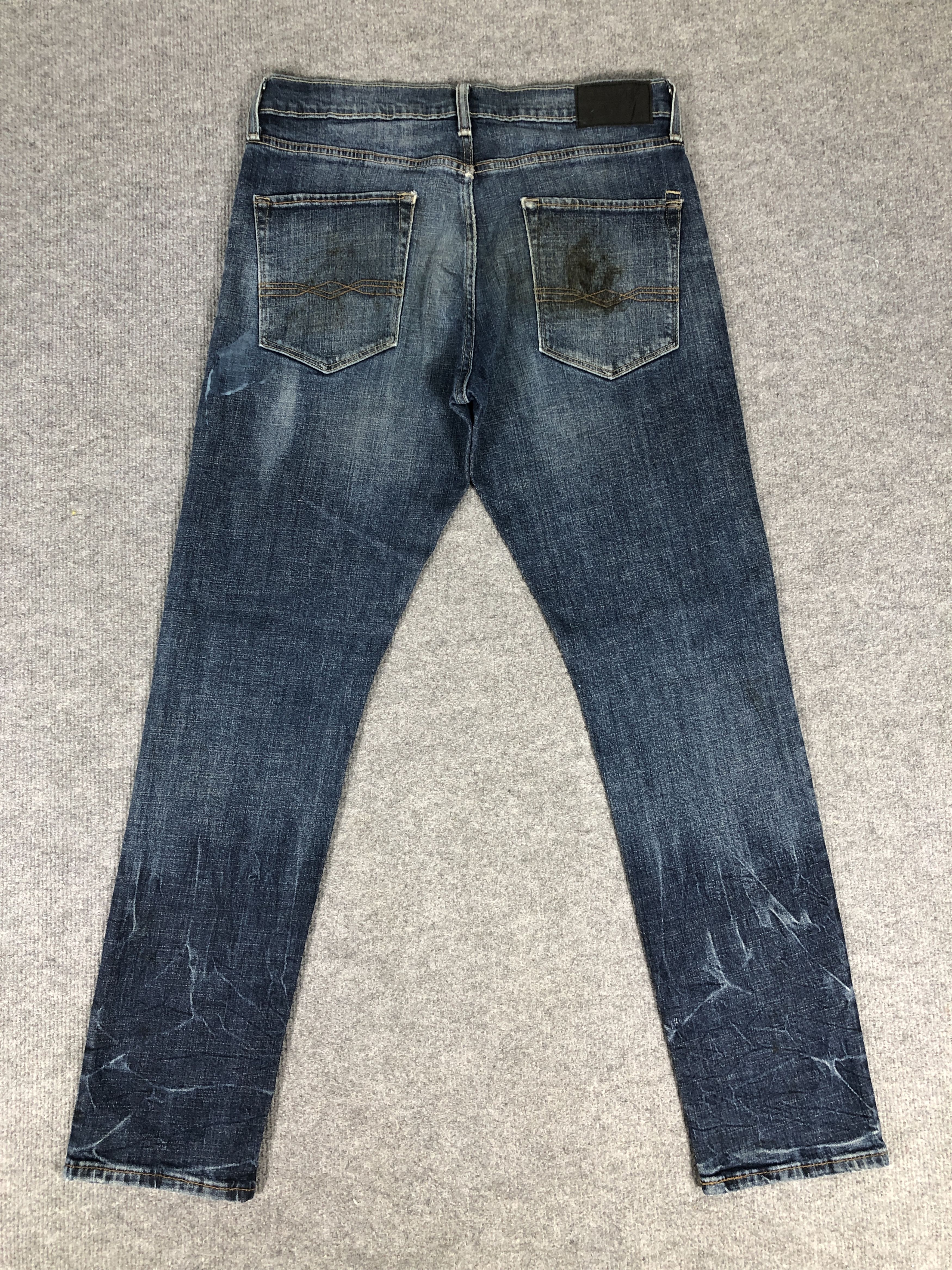 Levi's Denizen 208 by Levi's Taper Fit Dirty Blue Denim Jean Size US 33 - 2 Thumbnail