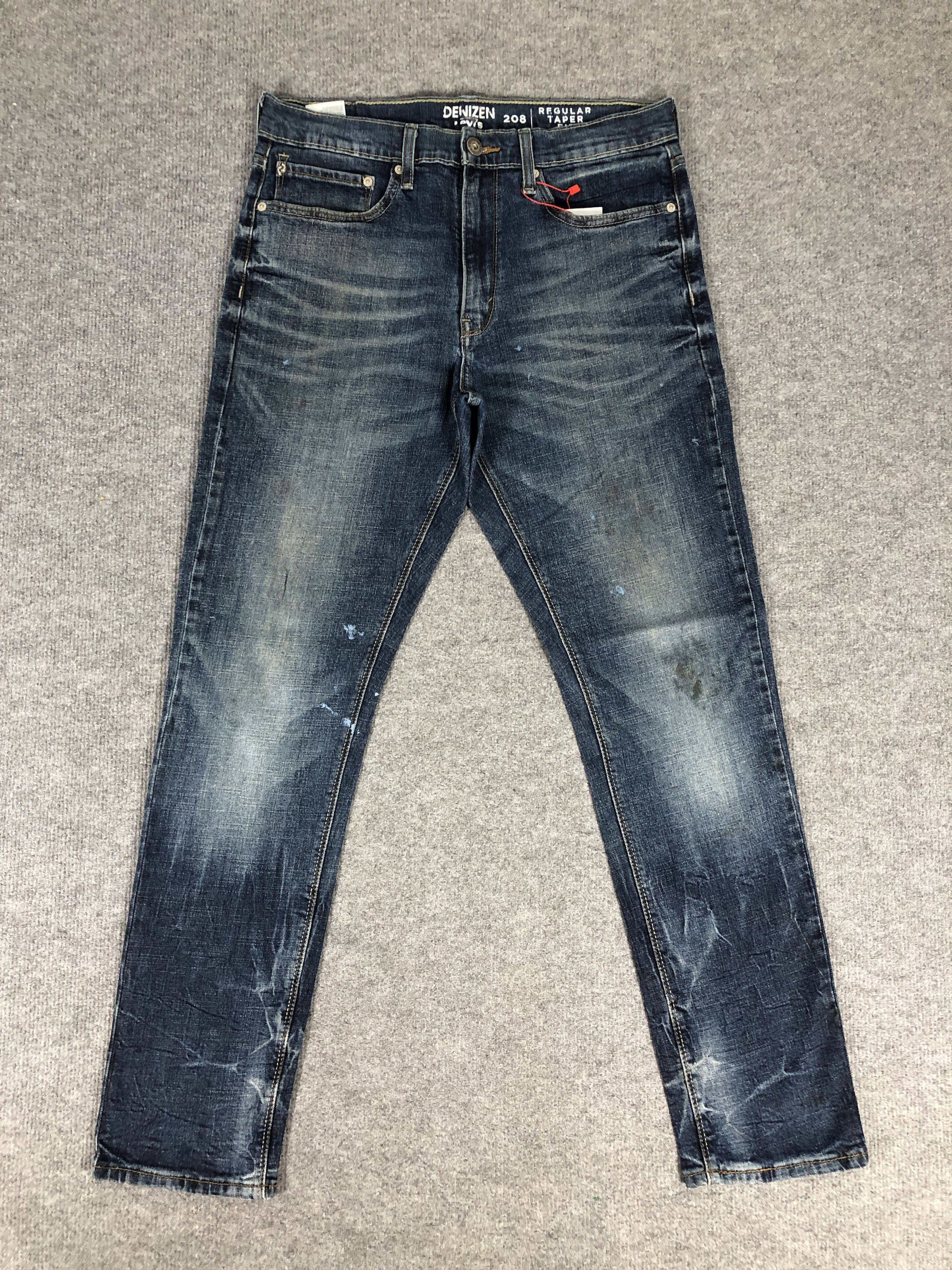 Denizen 208 by Levi's Taper Fit Dirty Blue Denim Jean