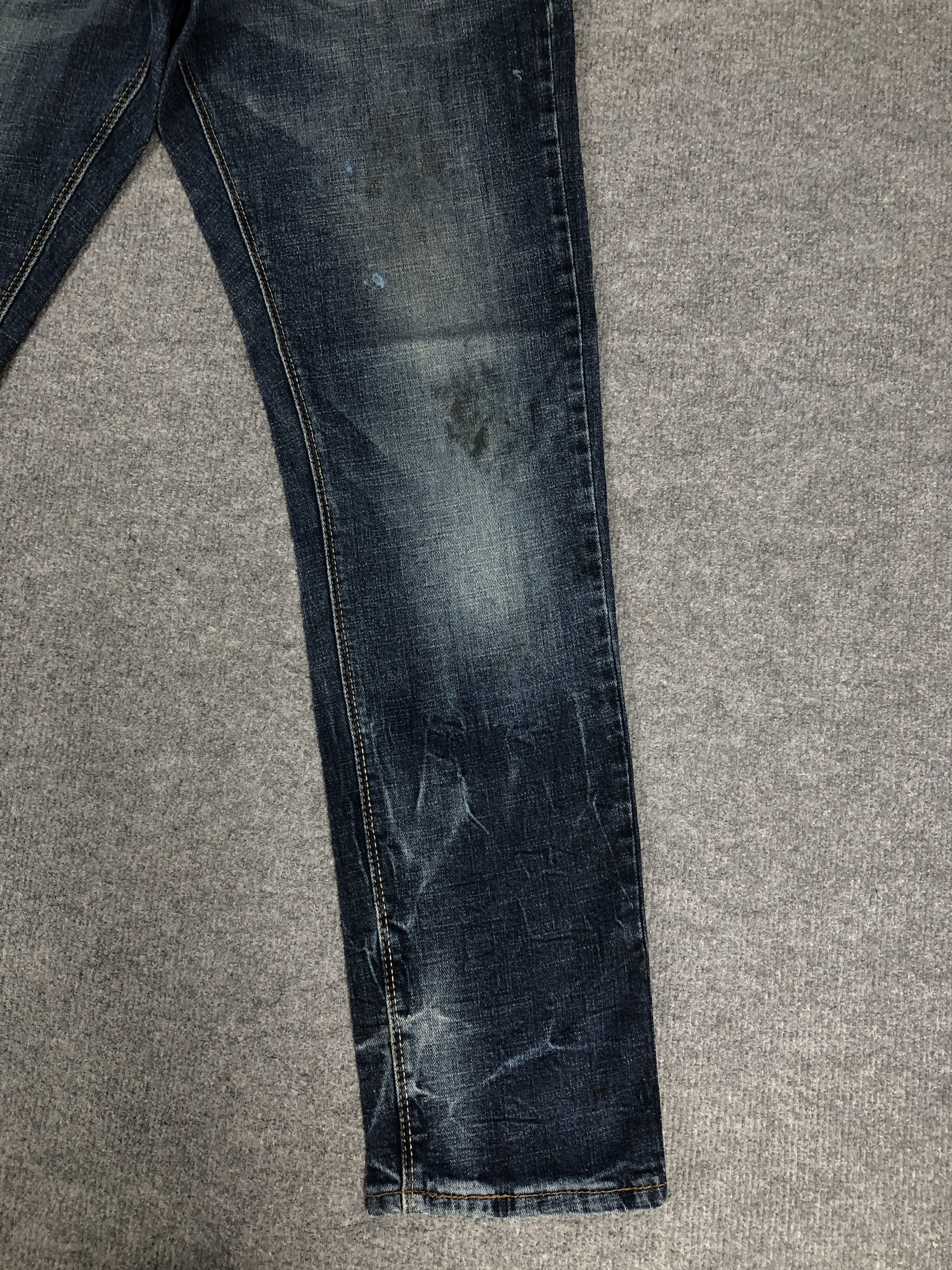 Levi's Denizen 208 by Levi's Taper Fit Dirty Blue Denim Jean Size US 33 - 7 Thumbnail