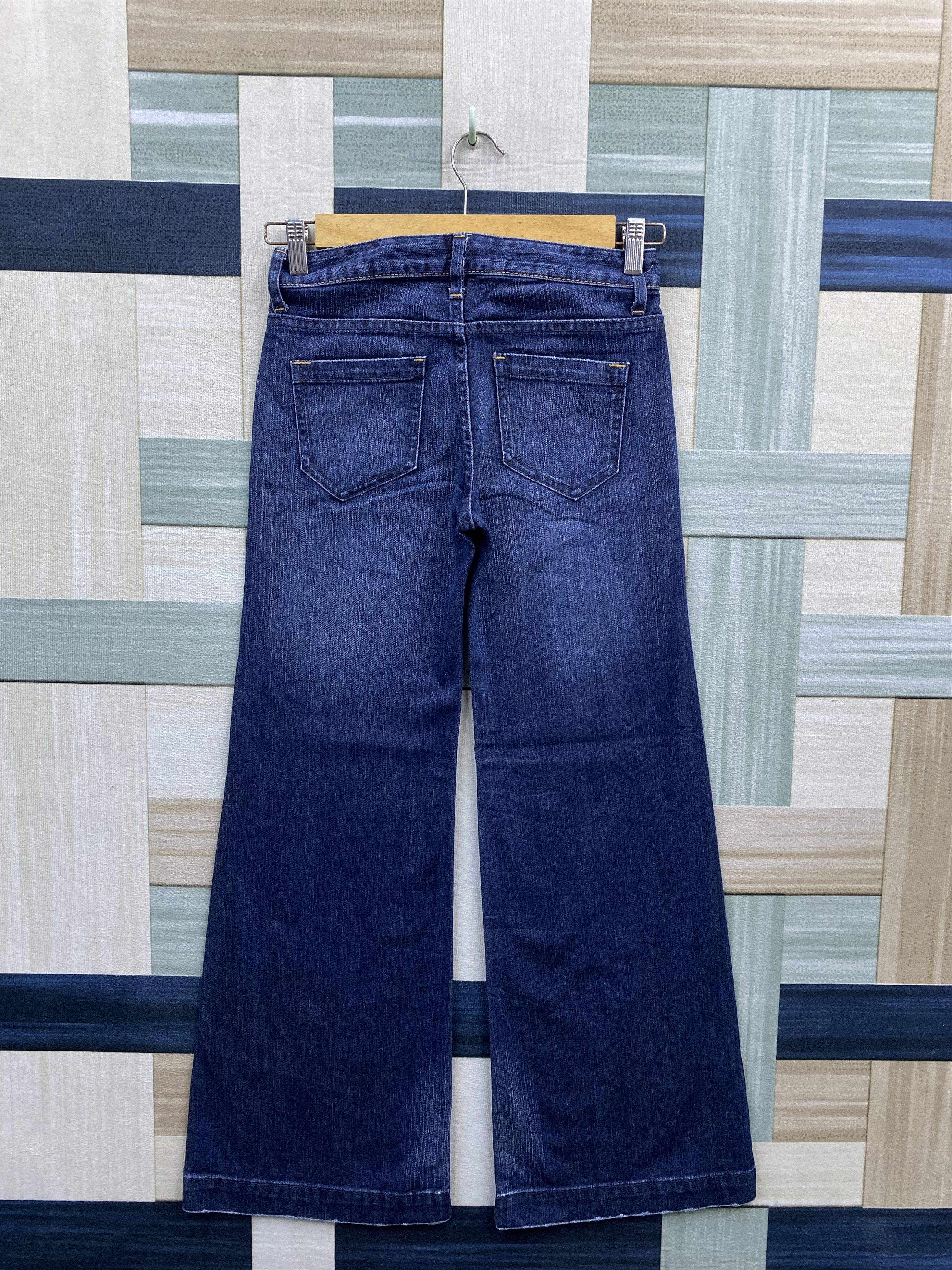 Japanese Brand × Uniqlo × Vintage Vintage Y2K Uniqlo Wide Blue Baggy Denim Jean Size 24" / US 00 / IT 34 - 8 Thumbnail
