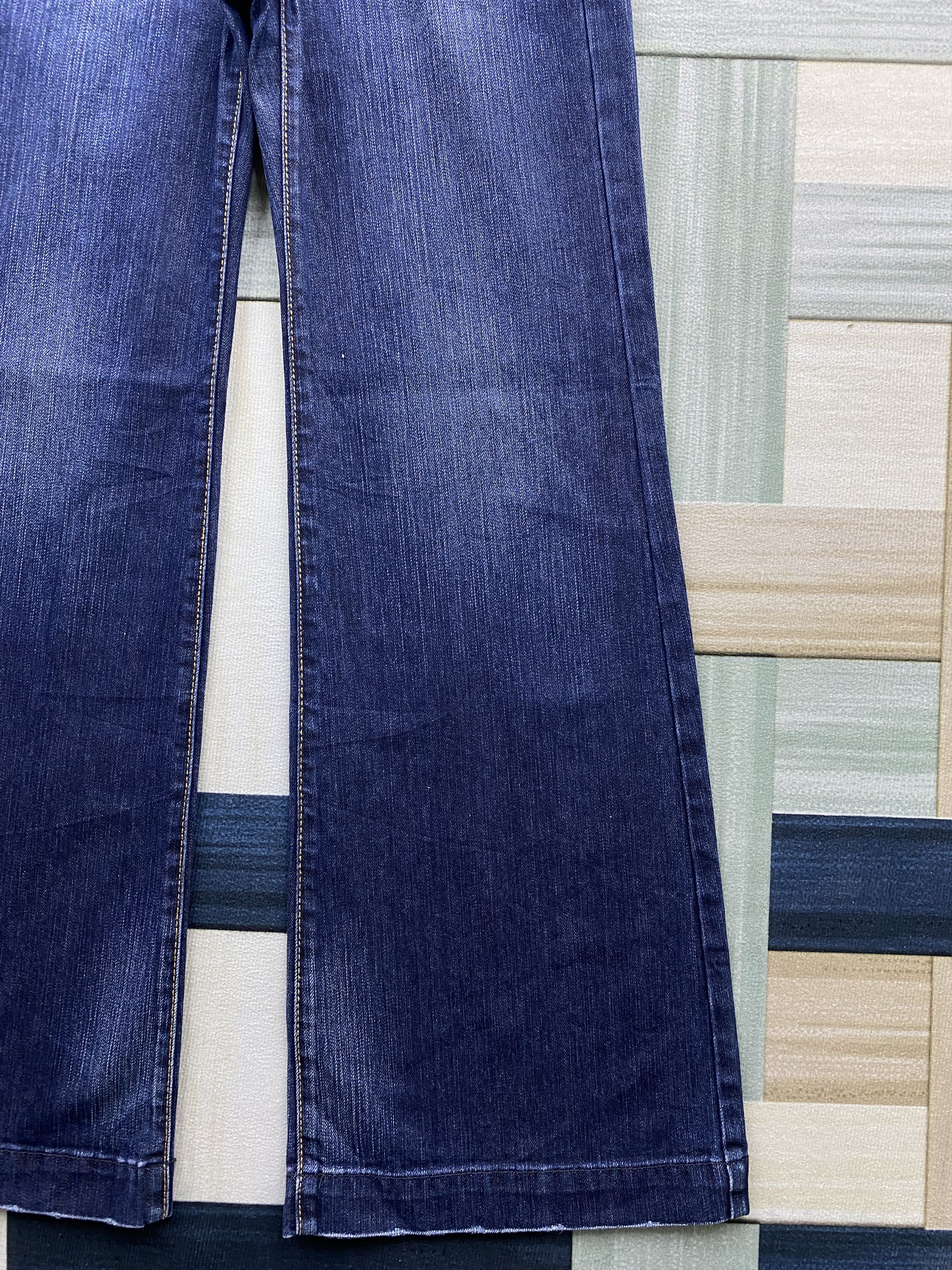 Japanese Brand × Uniqlo × Vintage Vintage Y2K Uniqlo Wide Blue Baggy Denim Jean Size 24" / US 00 / IT 34 - 6 Thumbnail