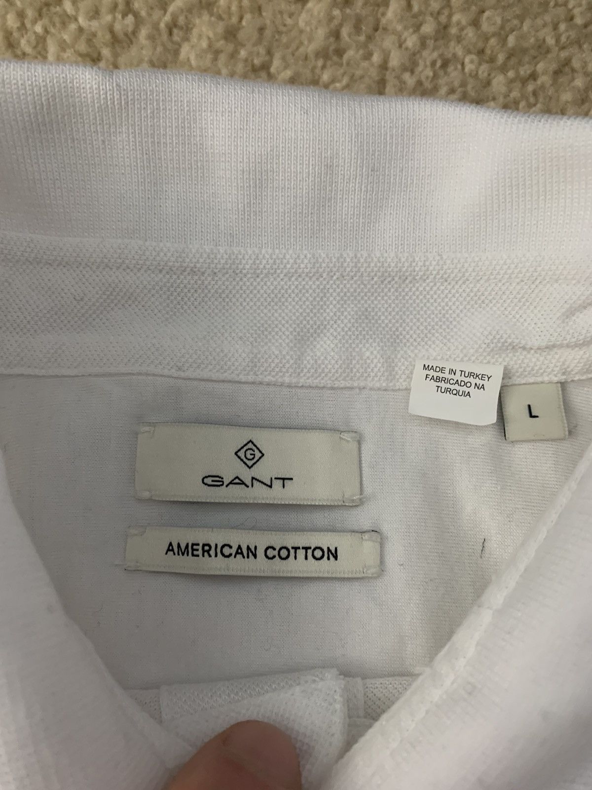 Gant Diamond G Pique Polo in American Cotton Size US L / EU 52-54 / 3 - 4 Thumbnail