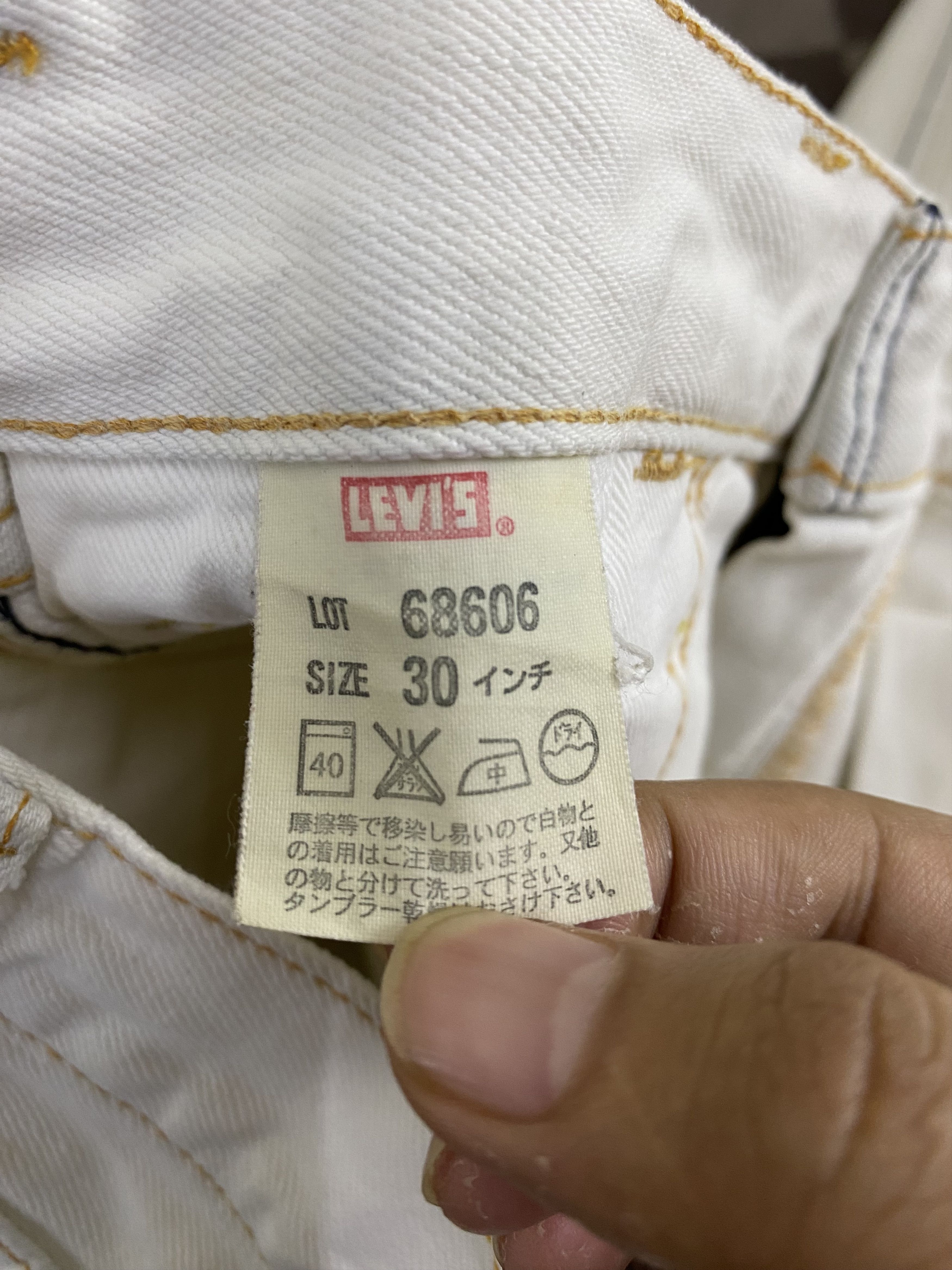 Levi's Vintage Distress Levi's Orange Tab Big E Denim Jean Size US 30 / EU 46 - 16 Thumbnail