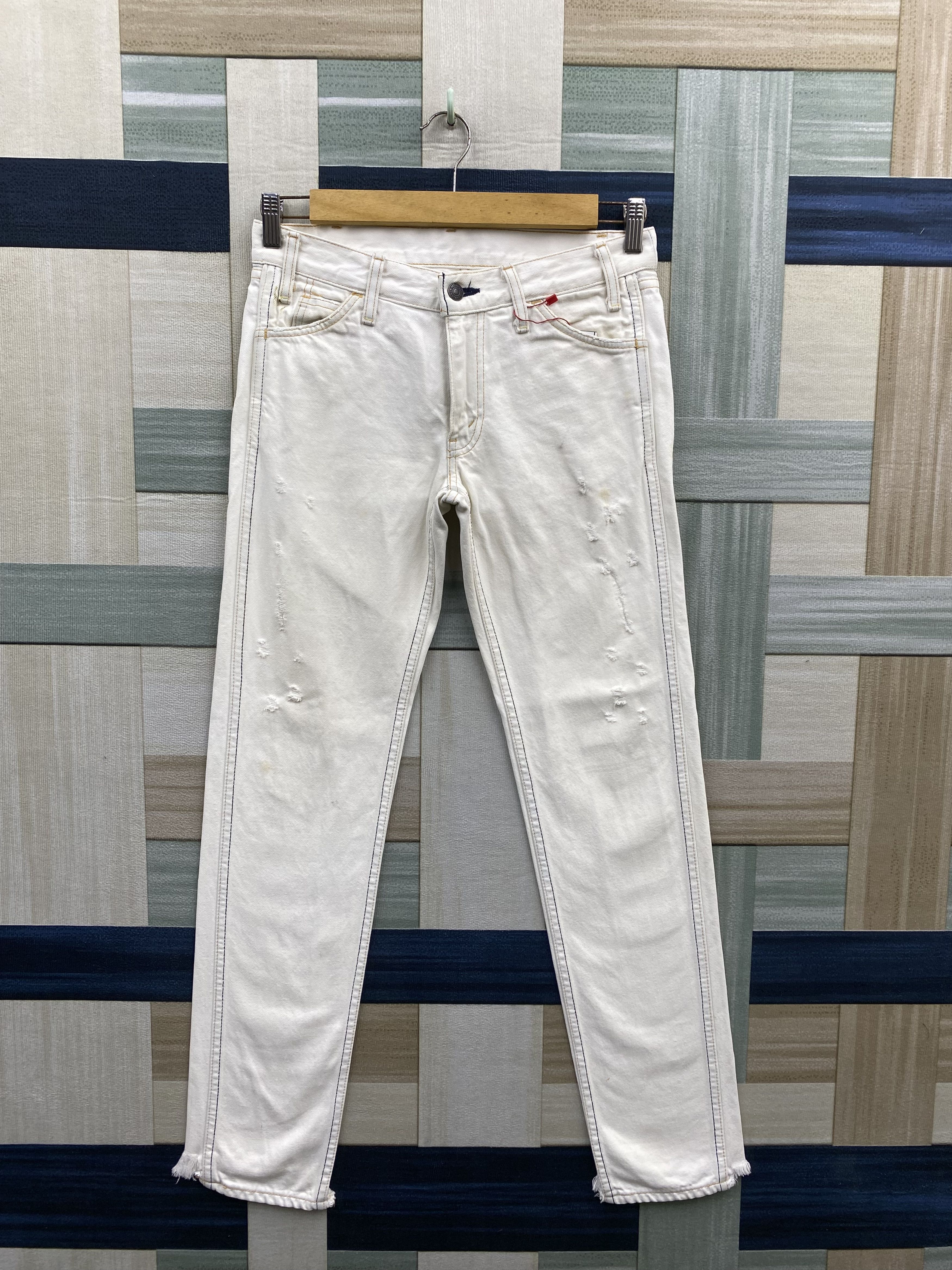Levi's Vintage Distress Levi's Orange Tab Big E Denim Jean Size US 30 / EU 46 - 1 Thumbnail