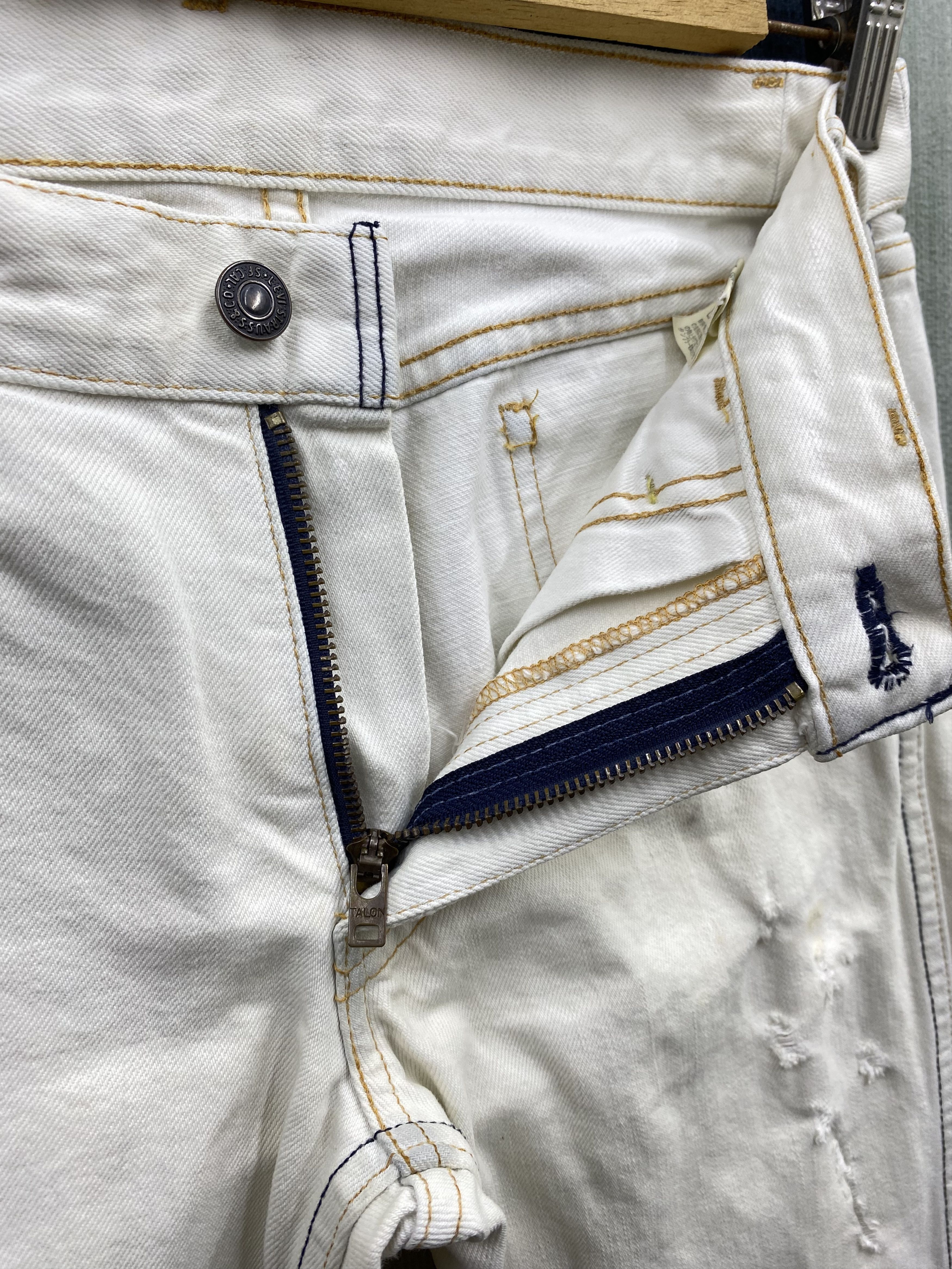 Levi's Vintage Distress Levi's Orange Tab Big E Denim Jean Size US 30 / EU 46 - 15 Thumbnail