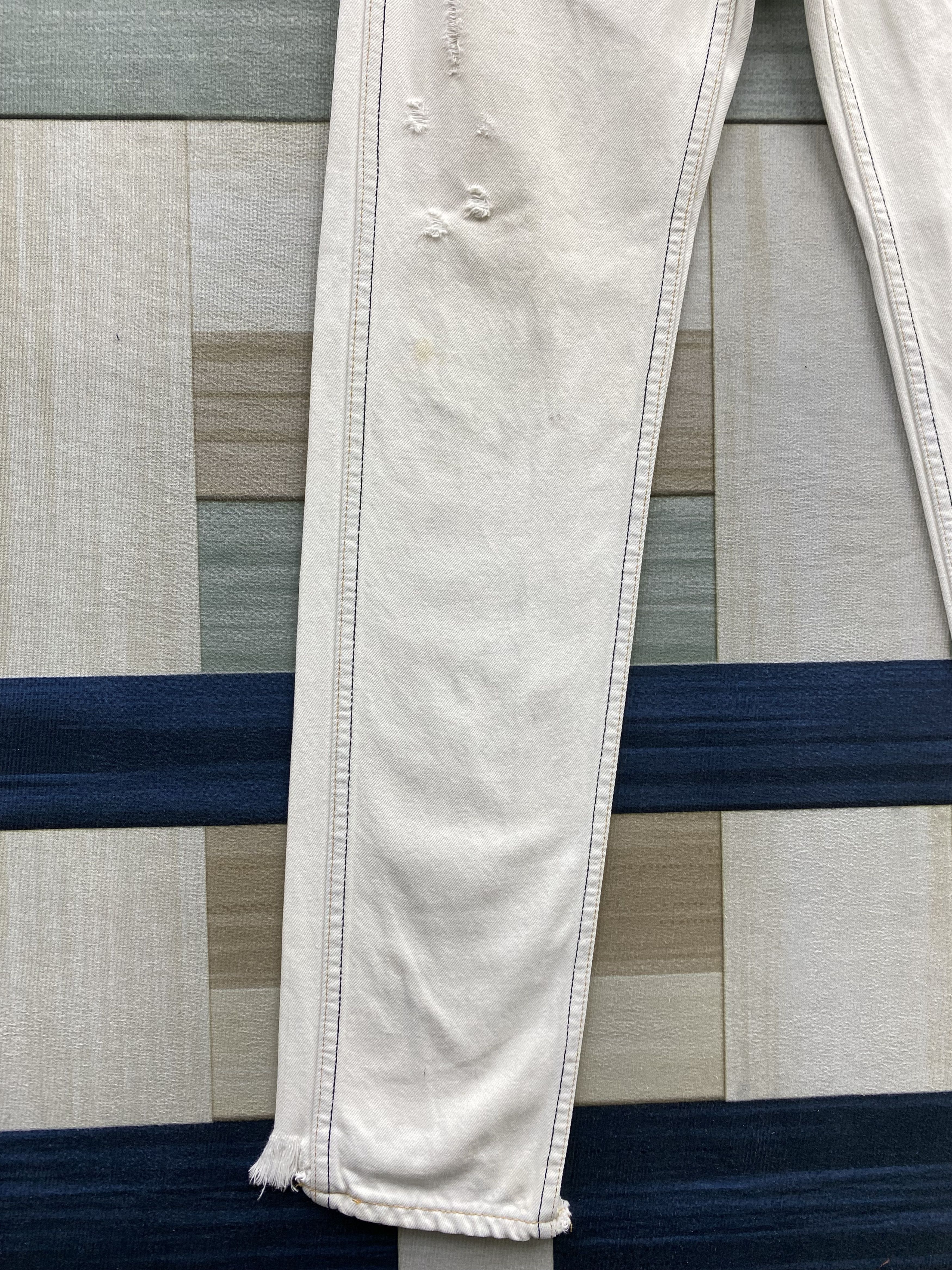 Levi's Vintage Distress Levi's Orange Tab Big E Denim Jean Size US 30 / EU 46 - 7 Thumbnail