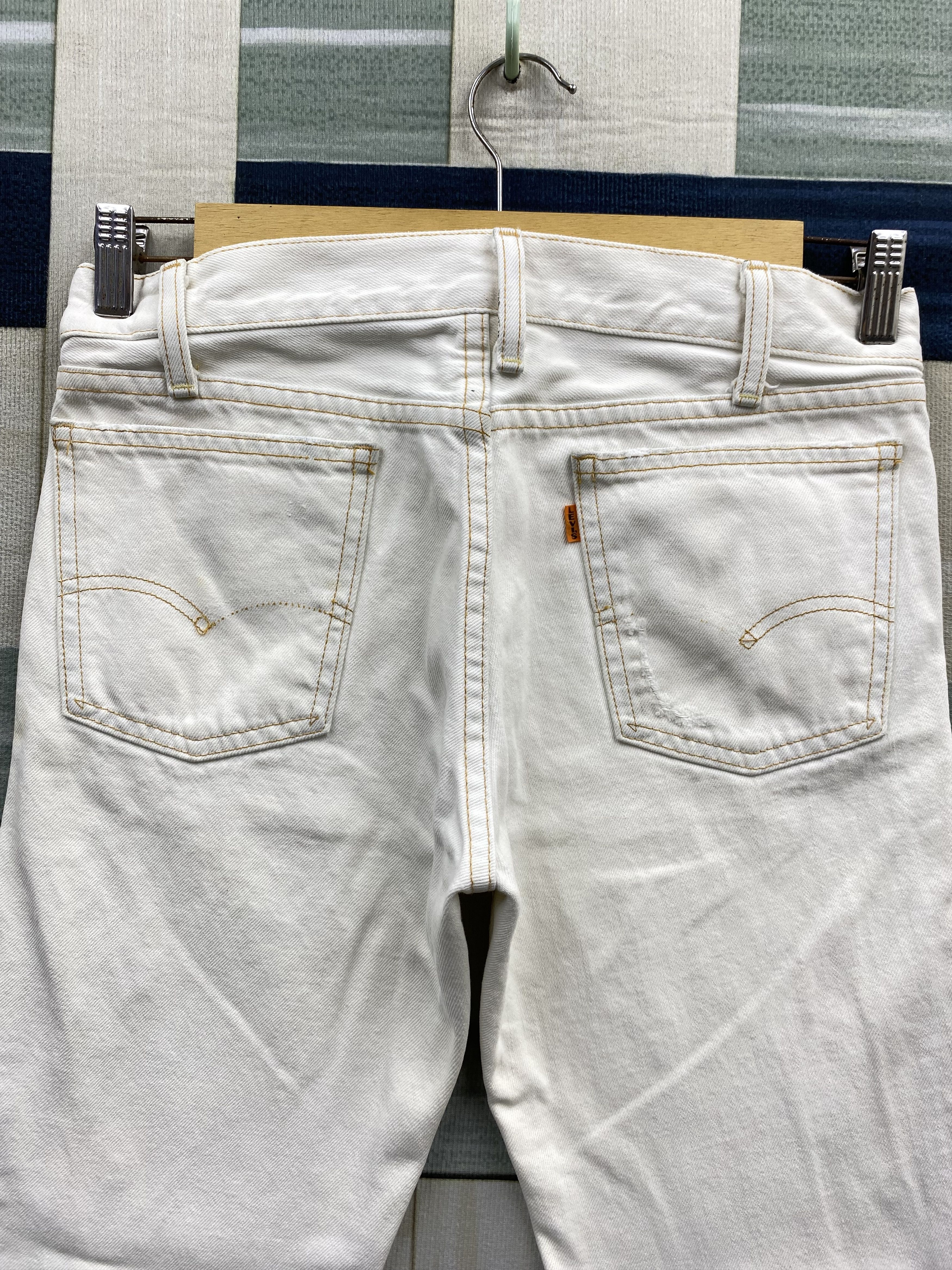 Levi's Vintage Distress Levi's Orange Tab Big E Denim Jean Size US 30 / EU 46 - 4 Thumbnail