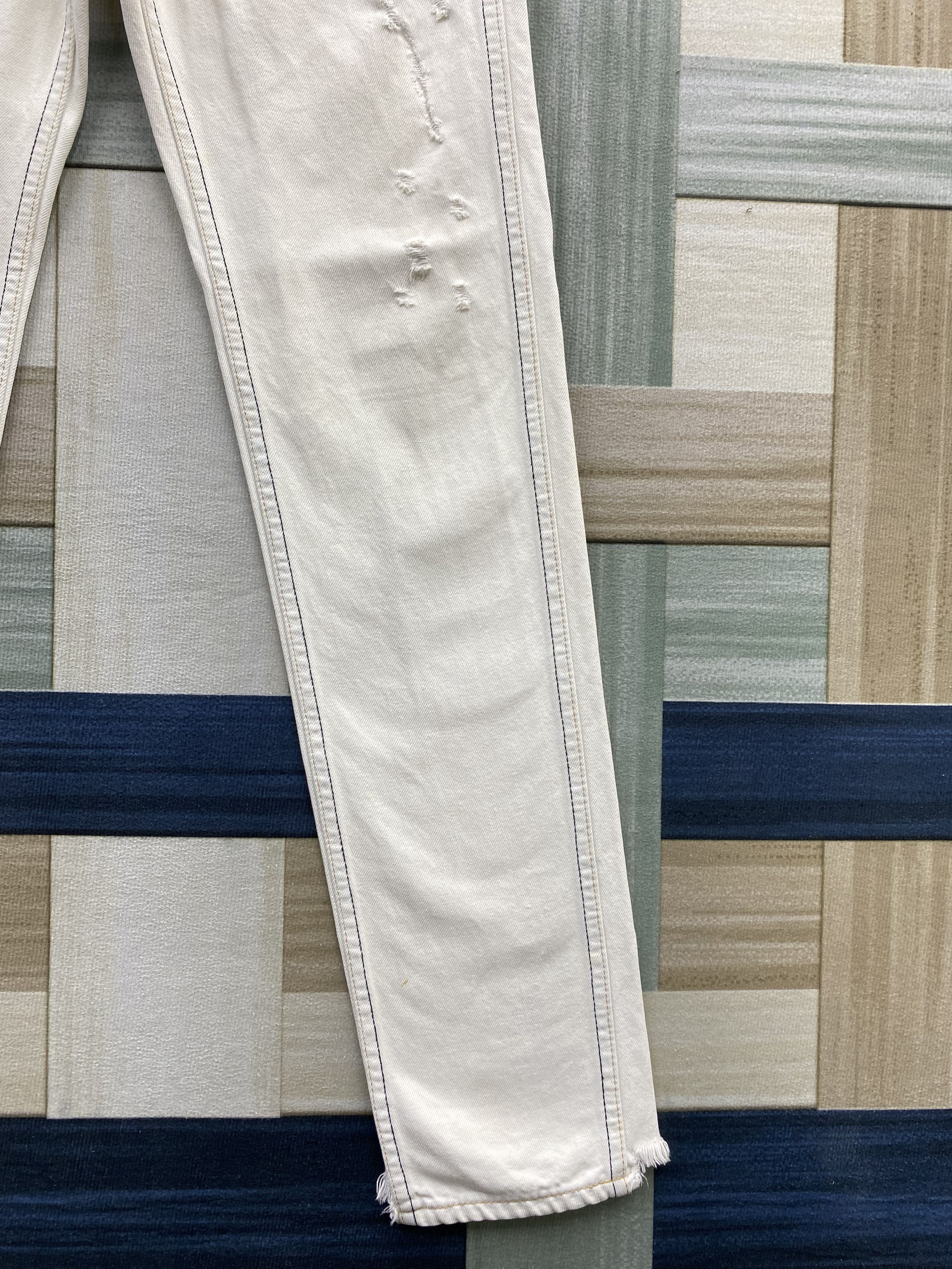 Levi's Vintage Distress Levi's Orange Tab Big E Denim Jean Size US 30 / EU 46 - 10 Thumbnail