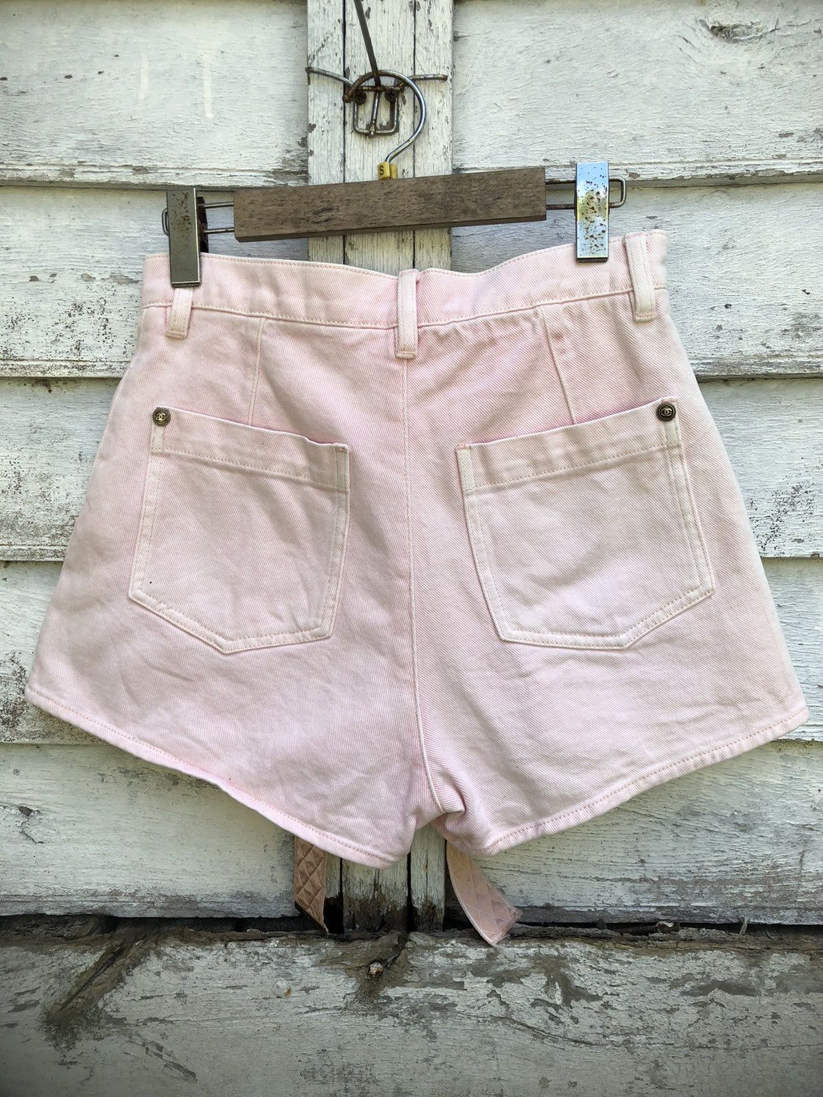 Chanel Chanel Belted Distressed Short Denim Pant Size 25" / US 0 / IT 36 - 5 Thumbnail