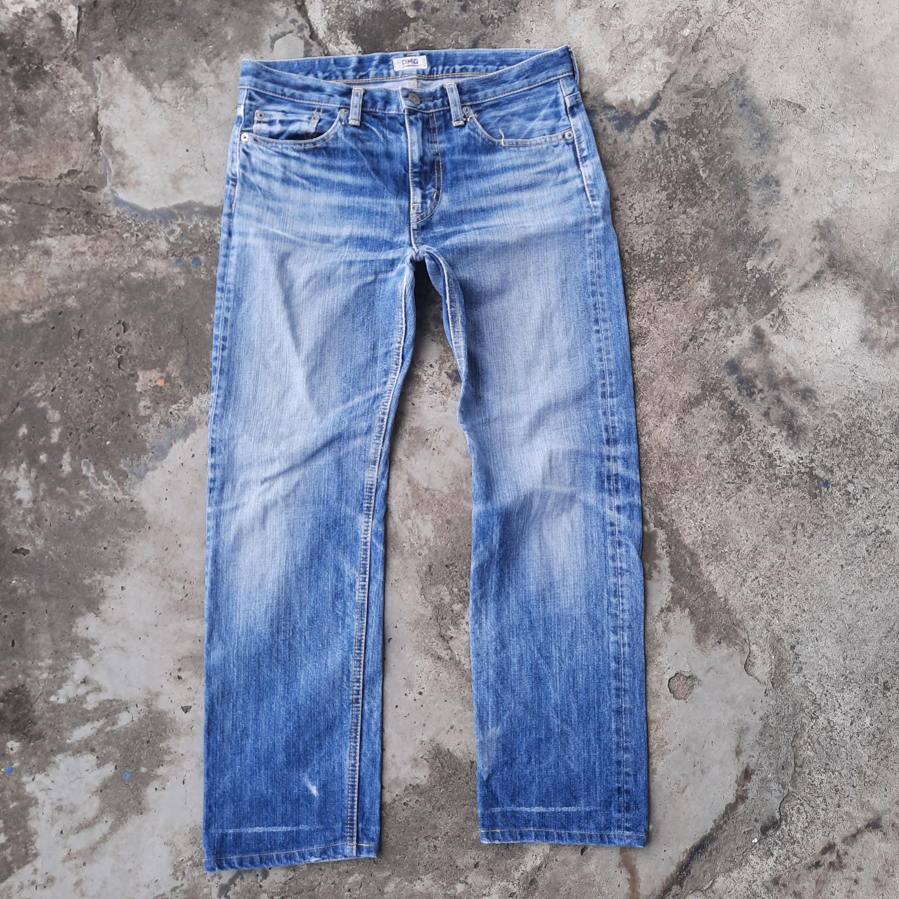 Japanese Brand D.M.G Conservation Distressed Denim Size US 31 - 1 Thumbnail