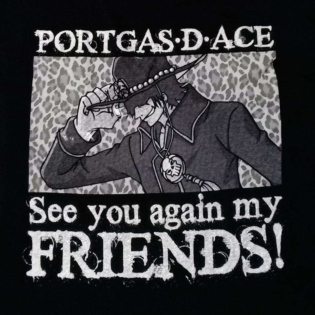 Anime × Japanese Brand × One Piece Ace- See You Agian My Friends Long Sleeve Size US L / EU 52-54 / 3 - 2 Thumbnail