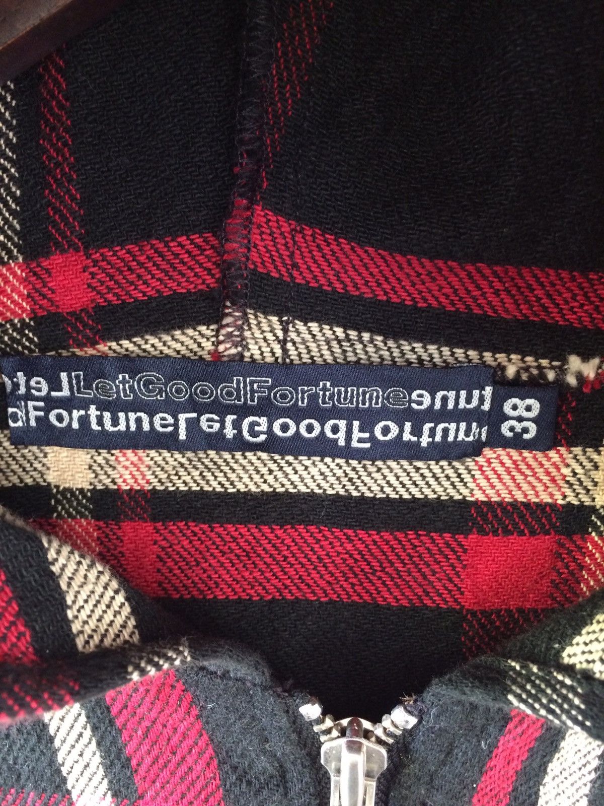 Japanese Brand Japanese Brand GoodFortune Checkered Plaid Tartan Hoodies Size US M / EU 48-50 / 2 - 3 Thumbnail
