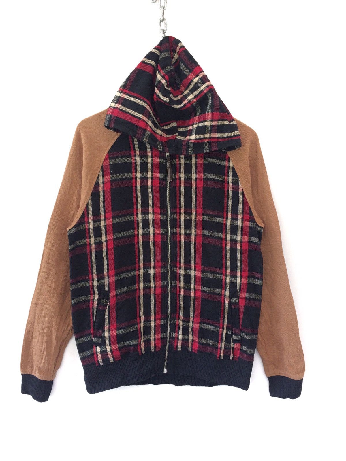Japanese Brand Japanese Brand GoodFortune Checkered Plaid Tartan Hoodies Size US M / EU 48-50 / 2 - 1 Thumbnail