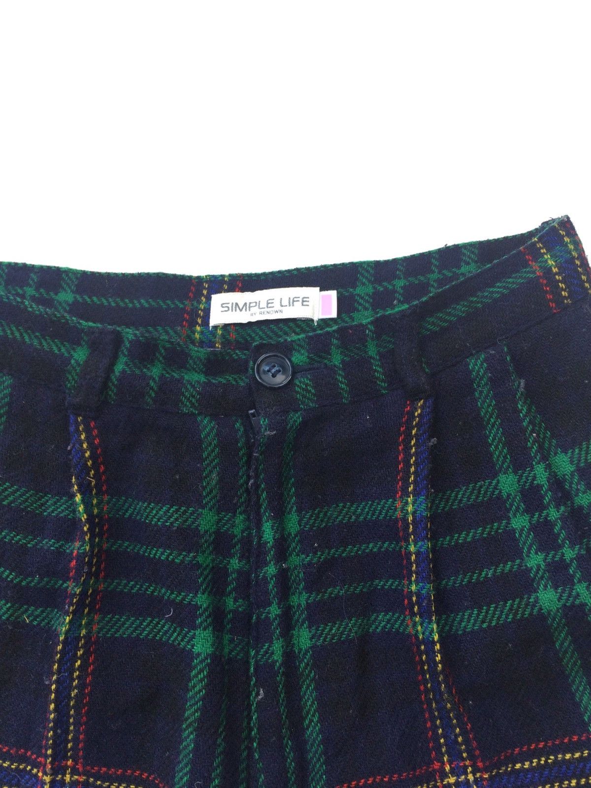 Japanese Brand Simple life japan Chekered Plaid Tartan Baggy Pants Size US 26 / EU 42 - 3 Thumbnail