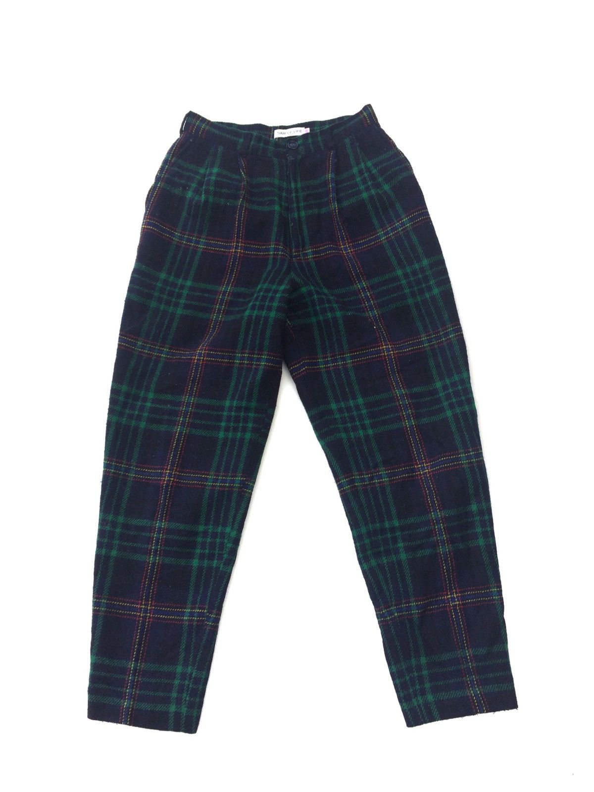 Japanese Brand Simple life japan Chekered Plaid Tartan Baggy Pants Size US 26 / EU 42 - 1 Thumbnail