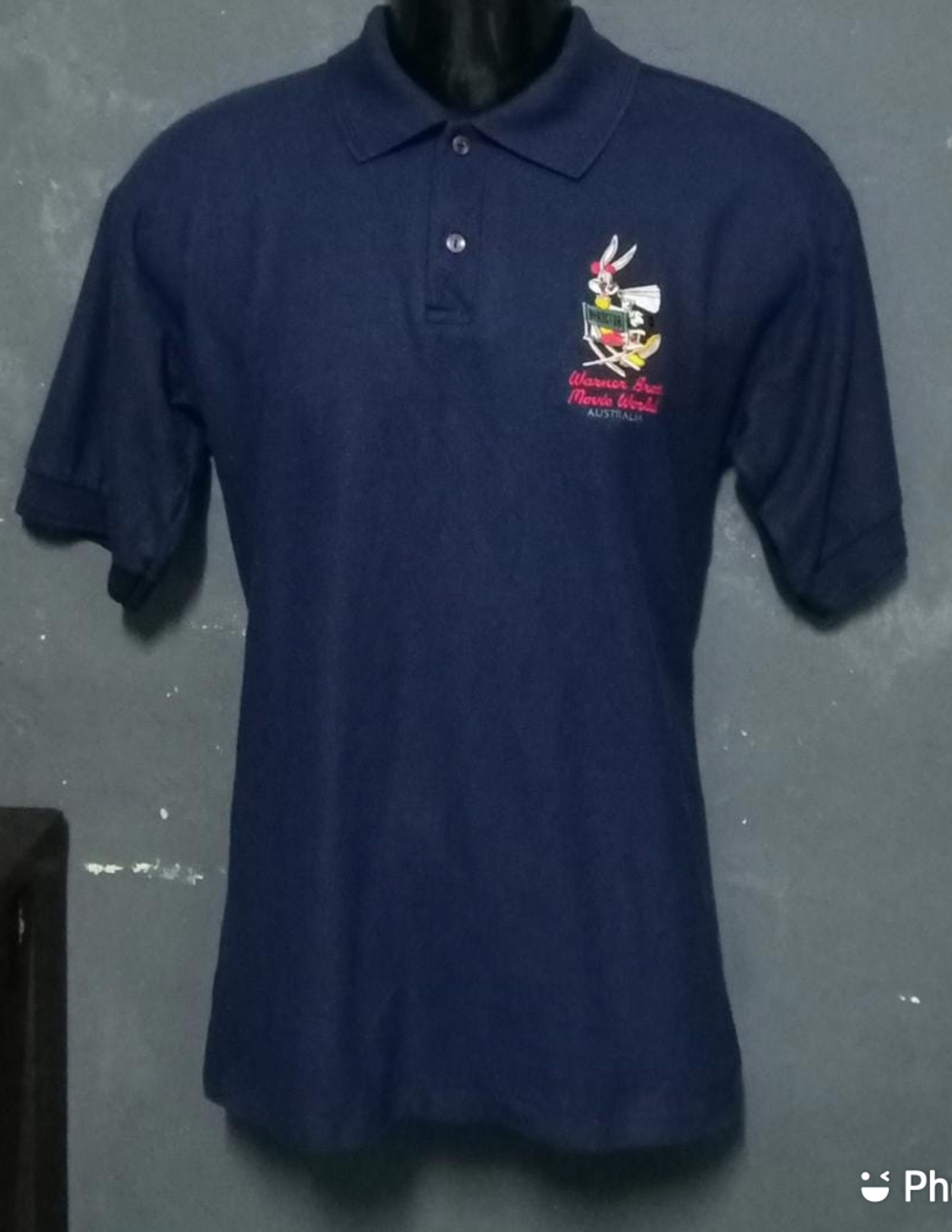 Cartoon Network × Vintage × Warner Bros Vintage 90s Warner Bros Polo Shirt Size US M / EU 48-50 / 2 - 1 Thumbnail