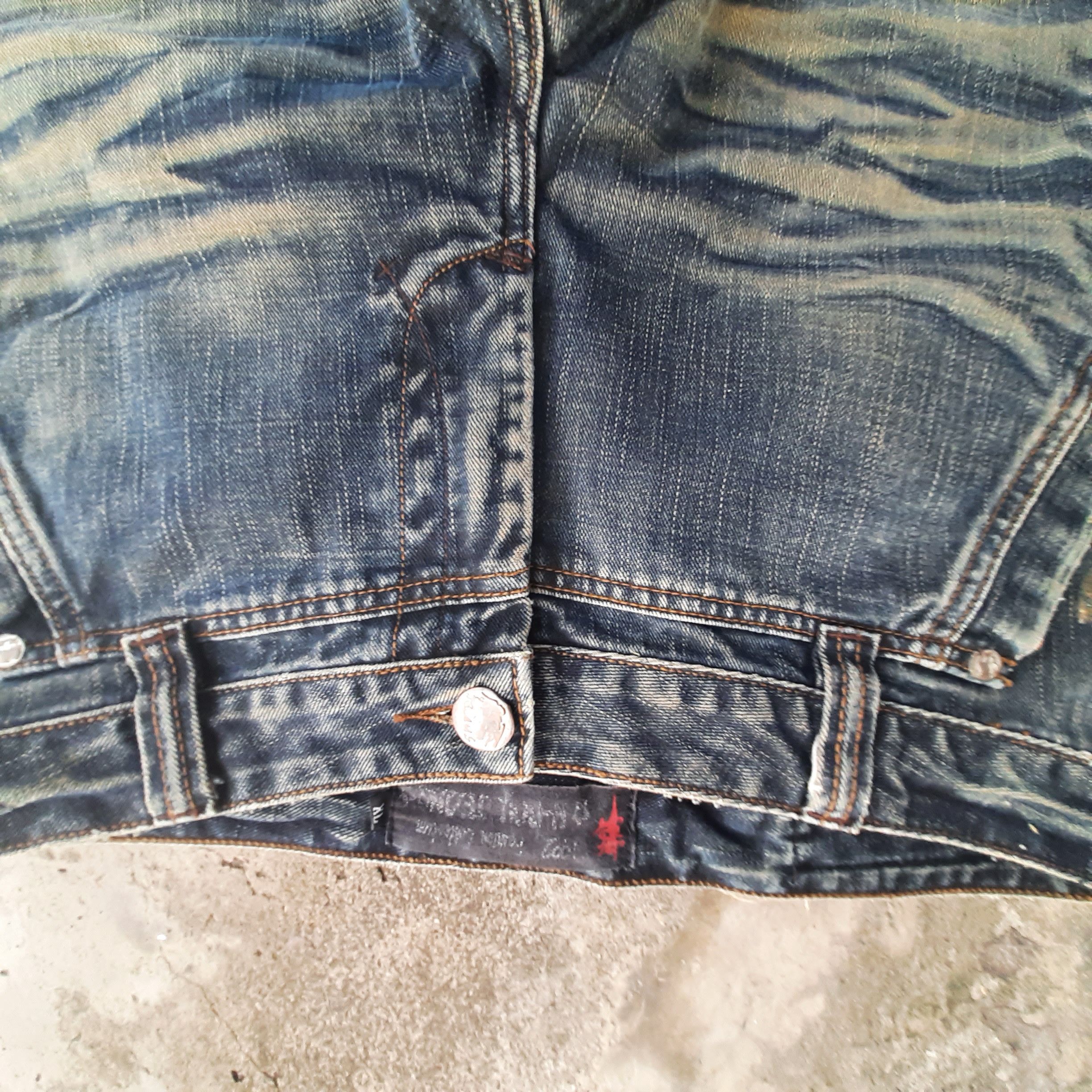 Japanese Brand Osaka big train embroidered Distressed Denim Size US 32 / EU 48 - 5 Thumbnail