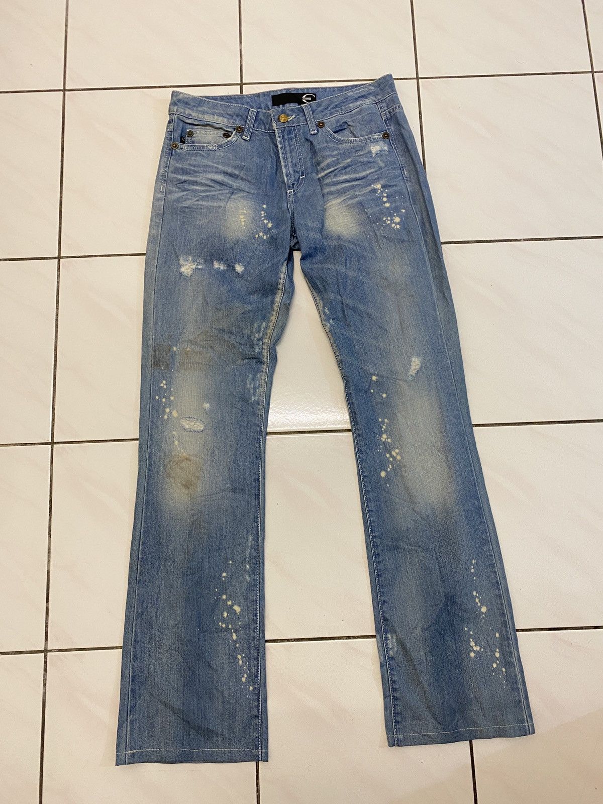 Roberto Cavalli 🔥🔥💰💰Just Cavalli White Diamond jeans Size 29" - 16 Thumbnail