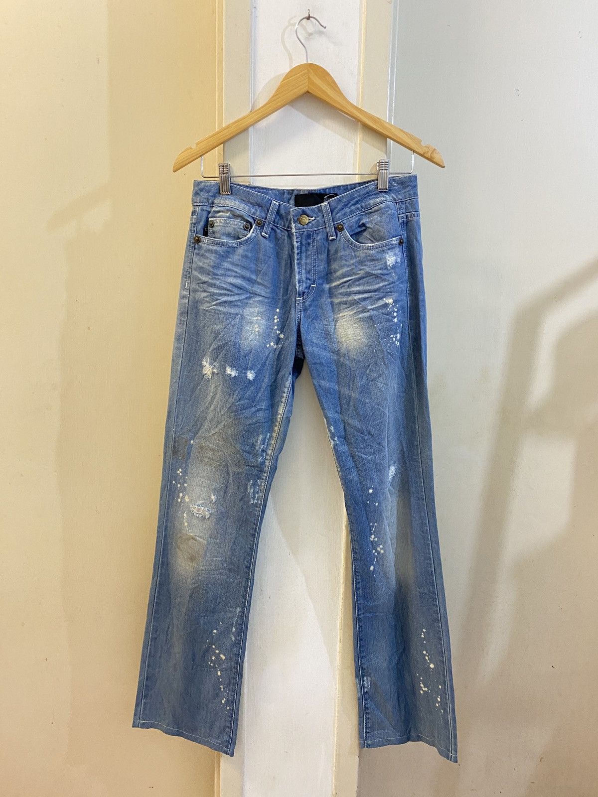 Roberto Cavalli 🔥🔥💰💰Just Cavalli White Diamond jeans Size 29" - 1 Thumbnail