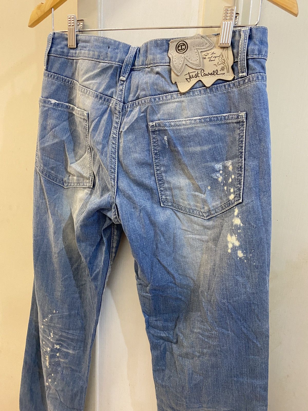 Roberto Cavalli 🔥🔥💰💰Just Cavalli White Diamond jeans Size 29" - 9 Thumbnail