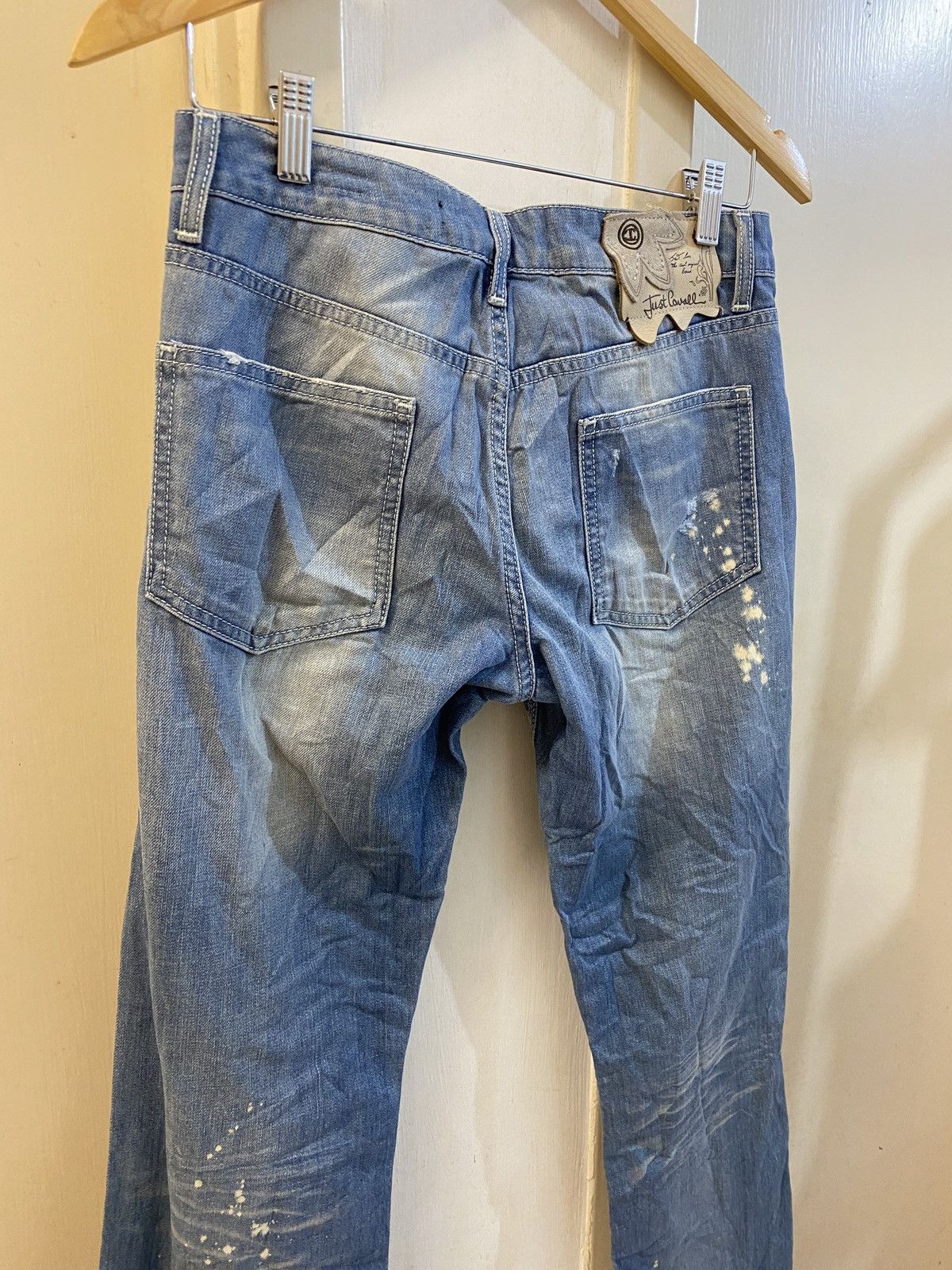 Roberto Cavalli 🔥🔥💰💰Just Cavalli White Diamond jeans Size 29" - 7 Thumbnail