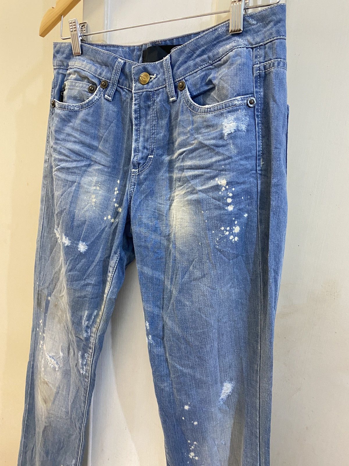 Roberto Cavalli 🔥🔥💰💰Just Cavalli White Diamond jeans Size 29" - 5 Thumbnail