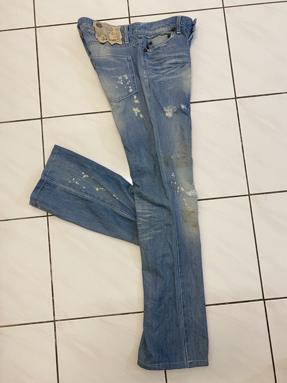 Roberto Cavalli 🔥🔥💰💰Just Cavalli White Diamond jeans Size 29" - 17 Thumbnail