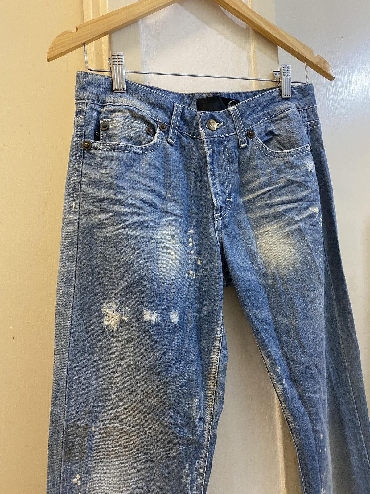 Roberto Cavalli 🔥🔥💰💰Just Cavalli White Diamond jeans Size 29" - 3 Thumbnail
