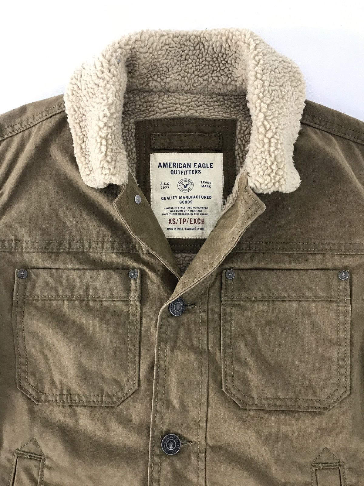 American Eagle Outfitters American Eagle Outfitters Jacket Button Inner Fleece Size US M / EU 48-50 / 2 - 4 Thumbnail