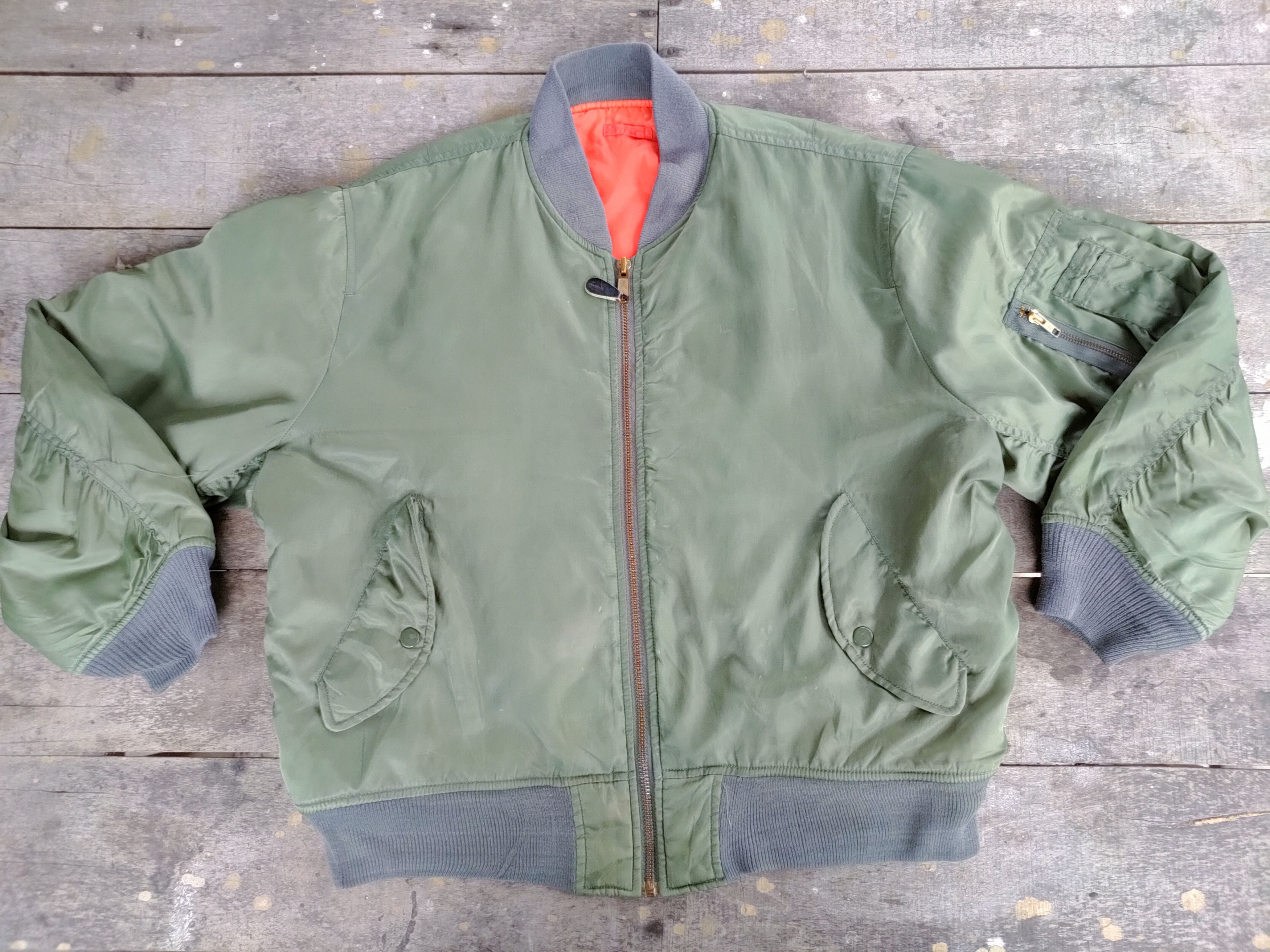 Vintage Army Style Pilot Bomber Jacket Grailed