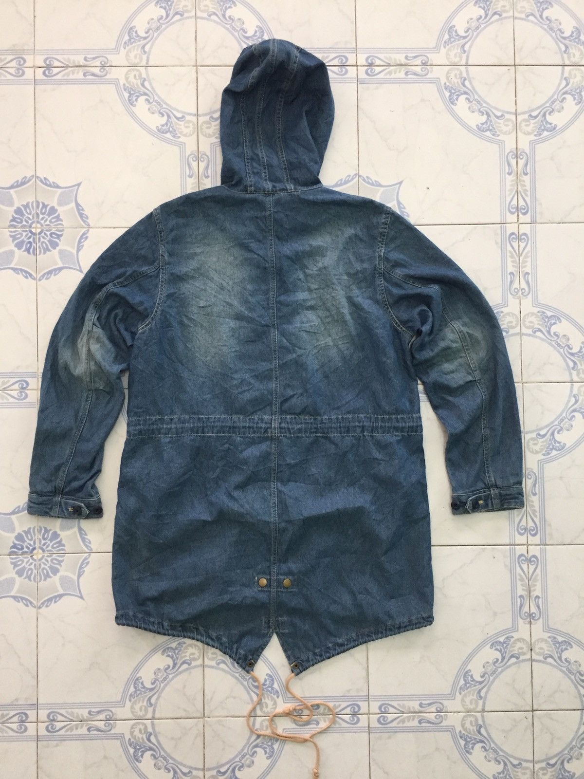 Avirex PX Avirex Denim Jeans Parka Fishtail Jacket Hoodie Size L / US 10 / IT 46 - 8 Thumbnail