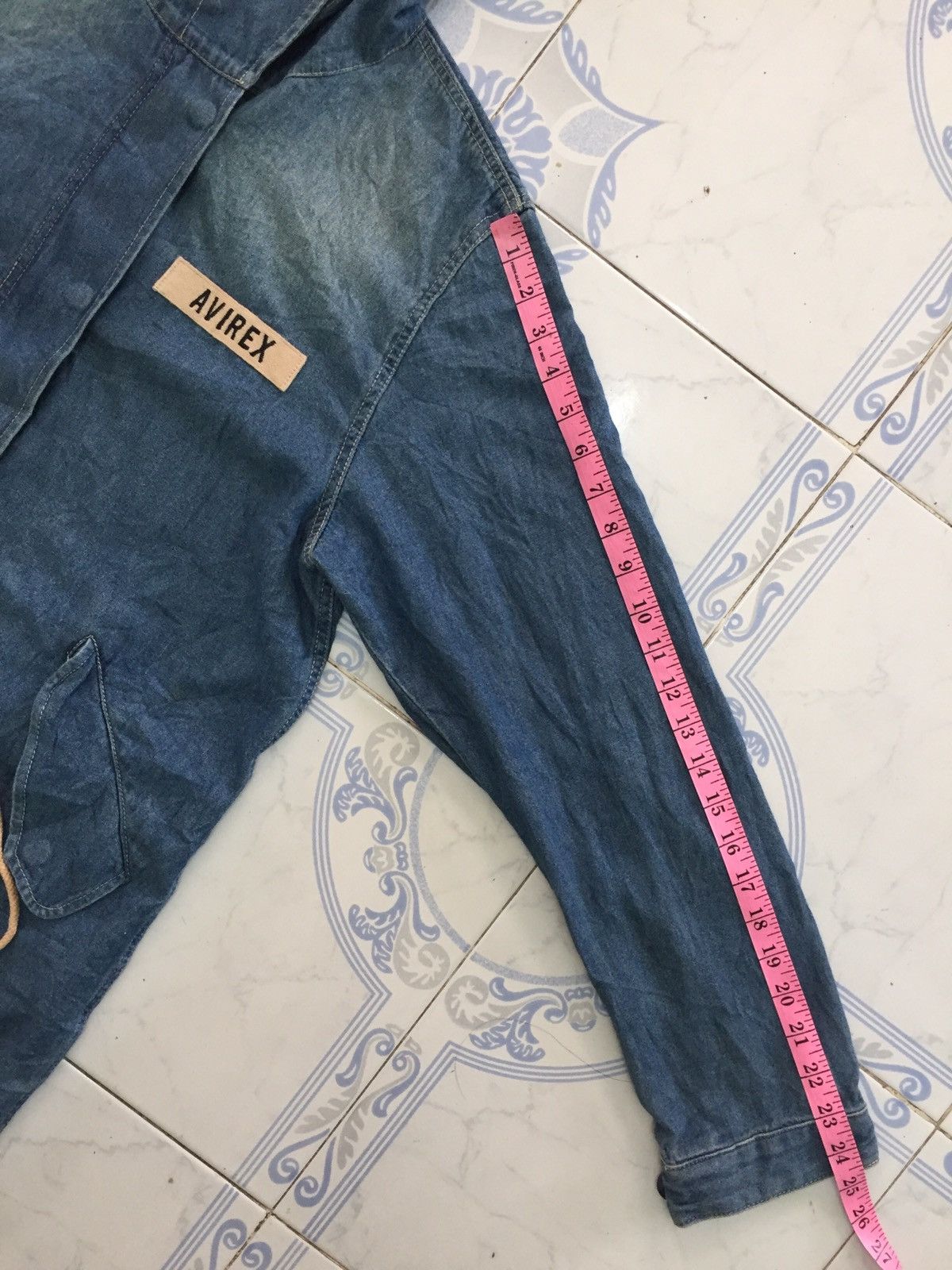 Avirex PX Avirex Denim Jeans Parka Fishtail Jacket Hoodie Size L / US 10 / IT 46 - 21 Thumbnail