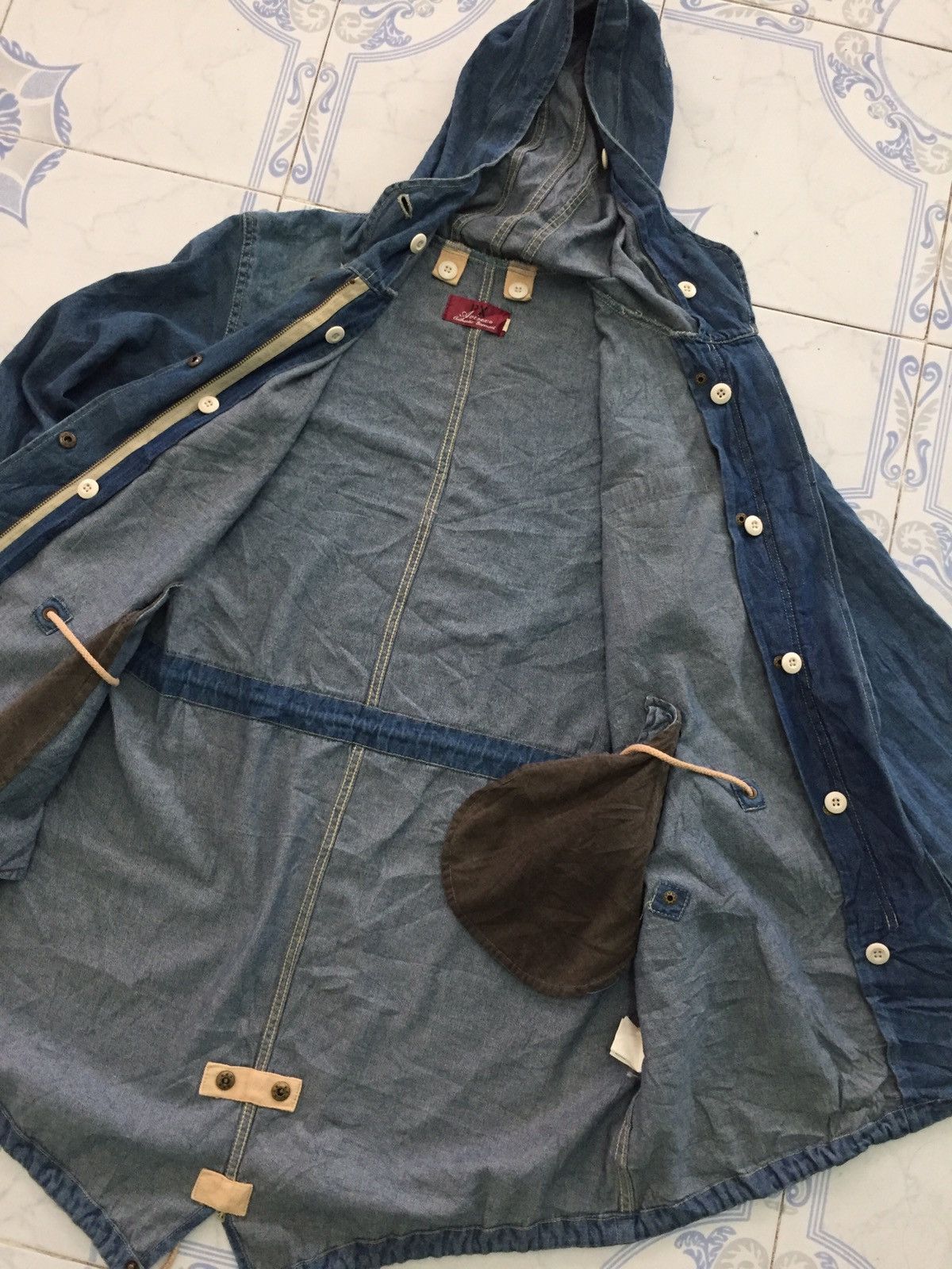 Avirex PX Avirex Denim Jeans Parka Fishtail Jacket Hoodie Size L / US 10 / IT 46 - 13 Thumbnail