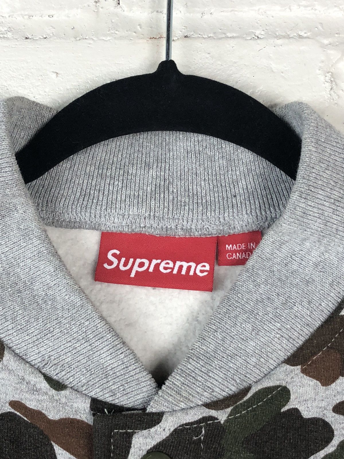 Supreme FW/13 Supreme Bubble Camo Fleece Varsity Snap Up Size US L / EU 52-54 / 3 - 3 Thumbnail