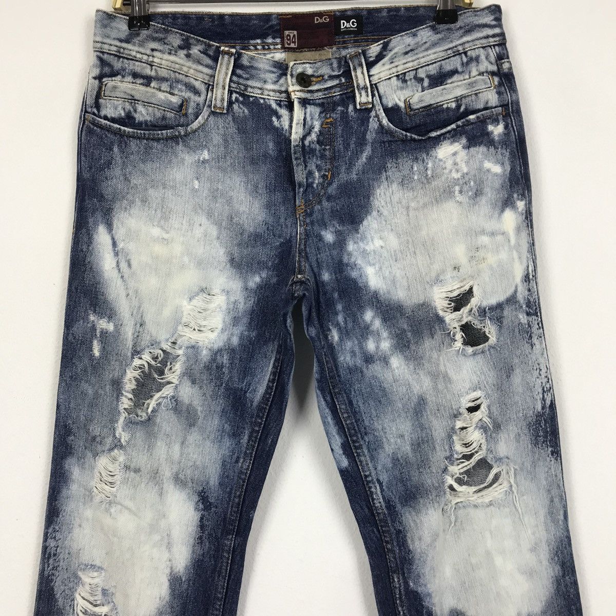 Dolce & Gabbana × Vintage 💣OFFER Vtg DOLCE & GABBANA Distressed Style Denim Jeans Size US 34 / EU 50 - 2 Thumbnail