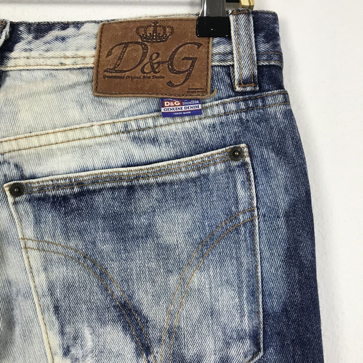 Dolce & Gabbana × Vintage 💣OFFER Vtg DOLCE & GABBANA Distressed Style Denim Jeans Size US 34 / EU 50 - 8 Thumbnail