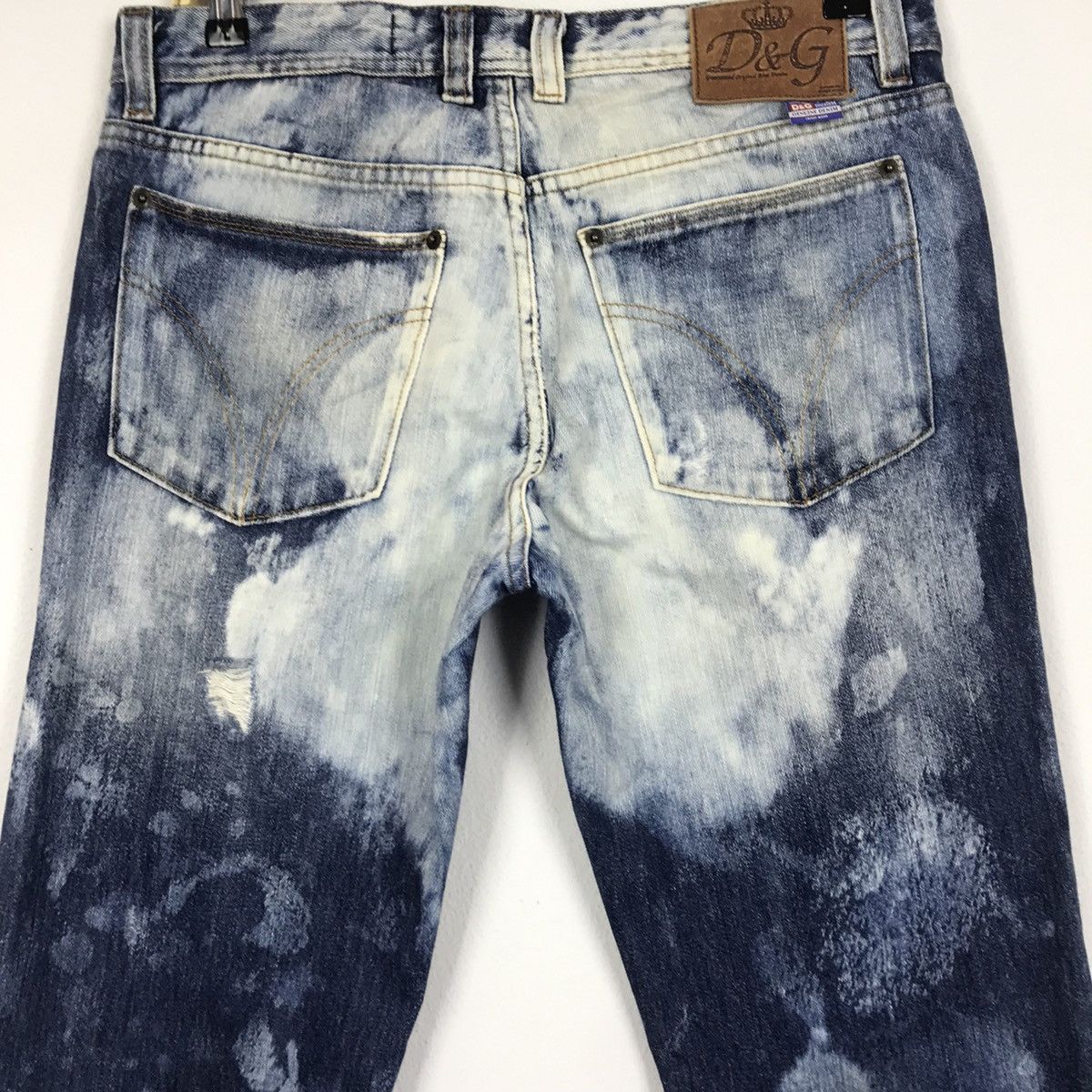 Dolce & Gabbana × Vintage 💣OFFER Vtg DOLCE & GABBANA Distressed Style Denim Jeans Size US 34 / EU 50 - 6 Thumbnail