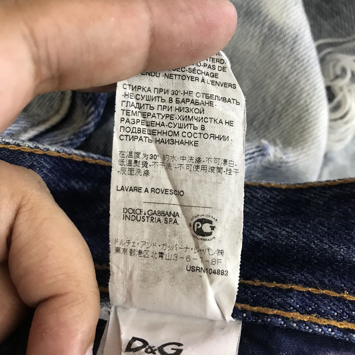 Dolce & Gabbana × Vintage 💣OFFER Vtg DOLCE & GABBANA Distressed Style Denim Jeans Size US 34 / EU 50 - 18 Thumbnail