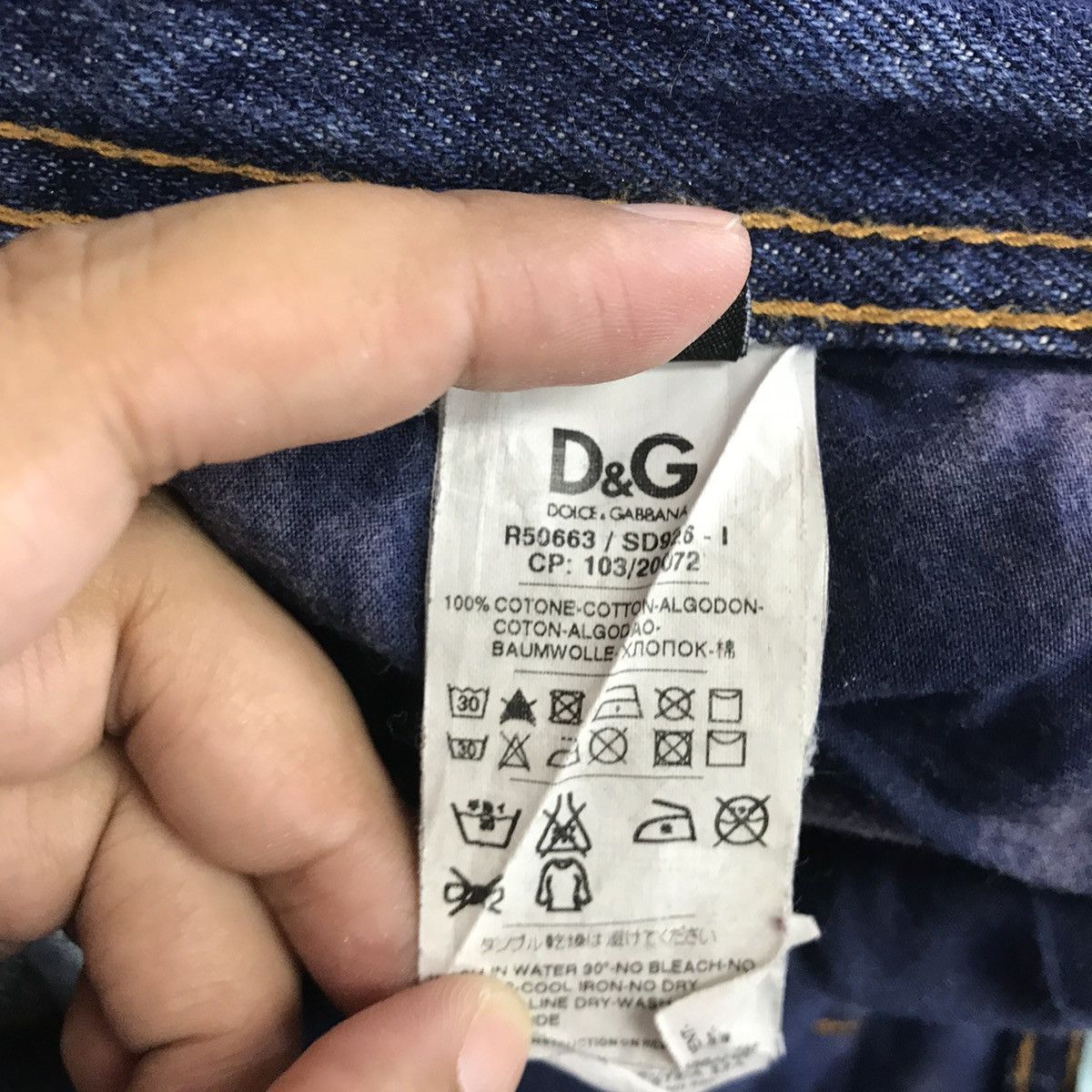 Dolce & Gabbana × Vintage 💣OFFER Vtg DOLCE & GABBANA Distressed Style Denim Jeans Size US 34 / EU 50 - 17 Thumbnail